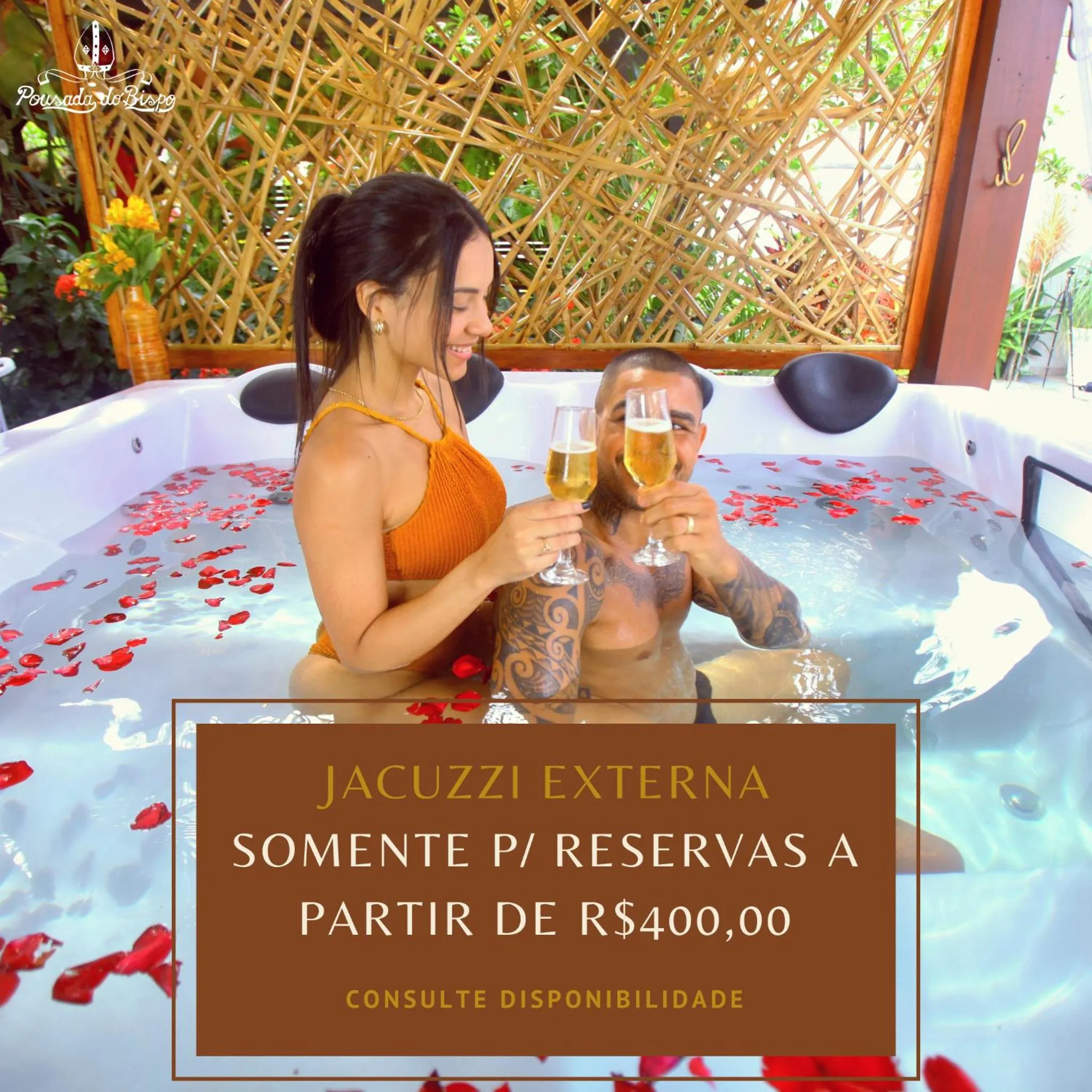 Hot Tub in Pousada do Bispo
