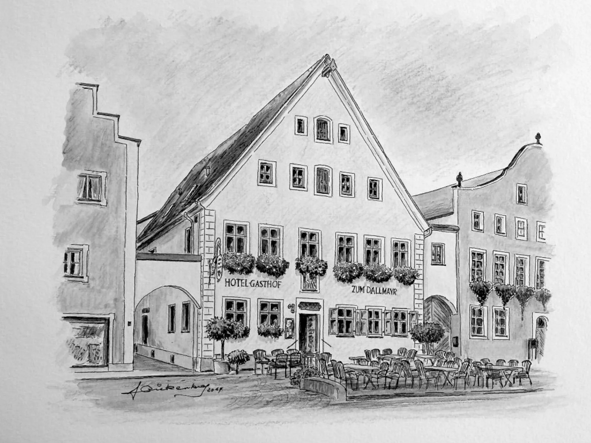 Facade/entrance in Zum Dallmayr Hotel Garni