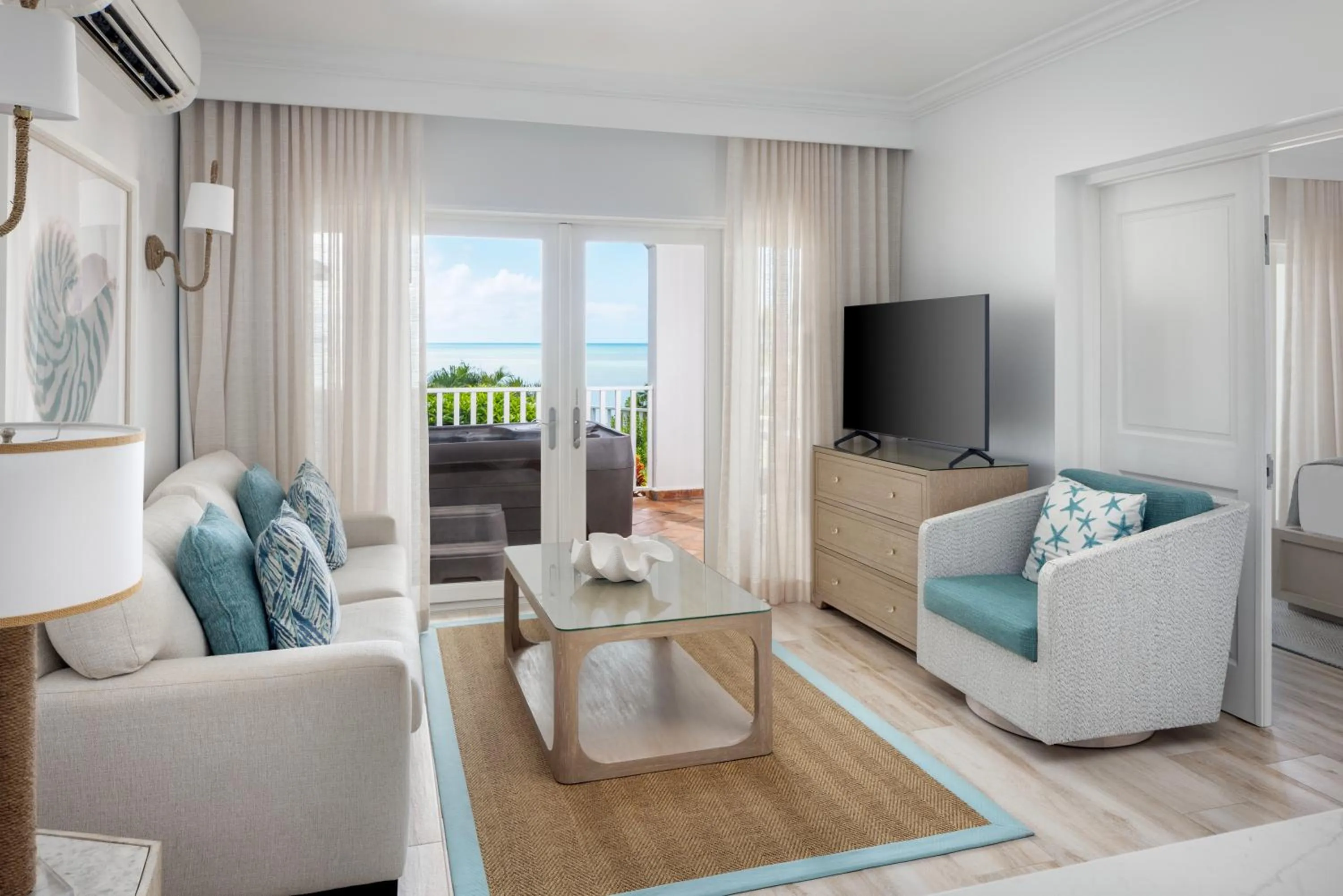 Living room in Windjammer Landing Resort and Residences