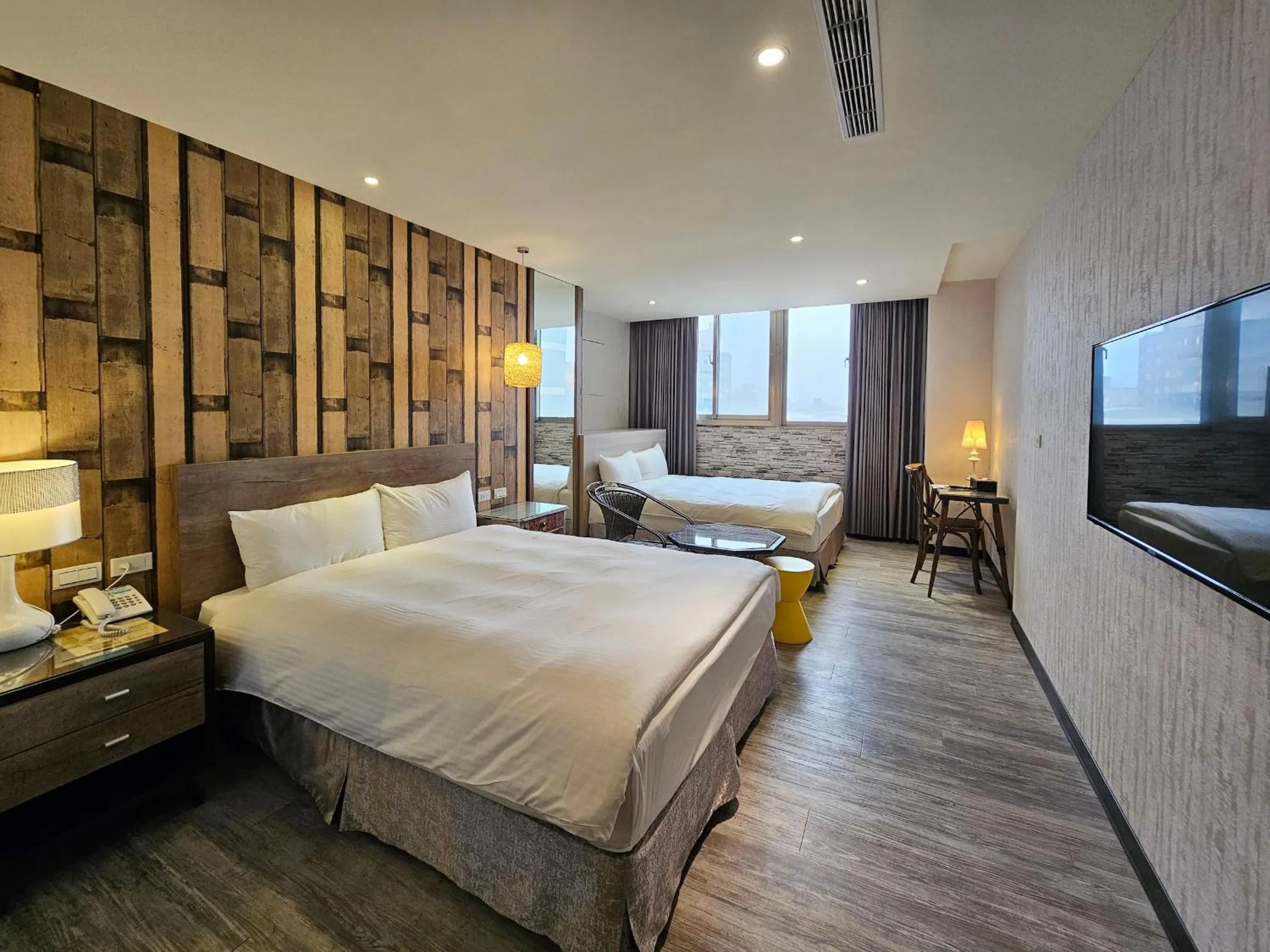 Bed in CHECK inn Yilan LuoDong