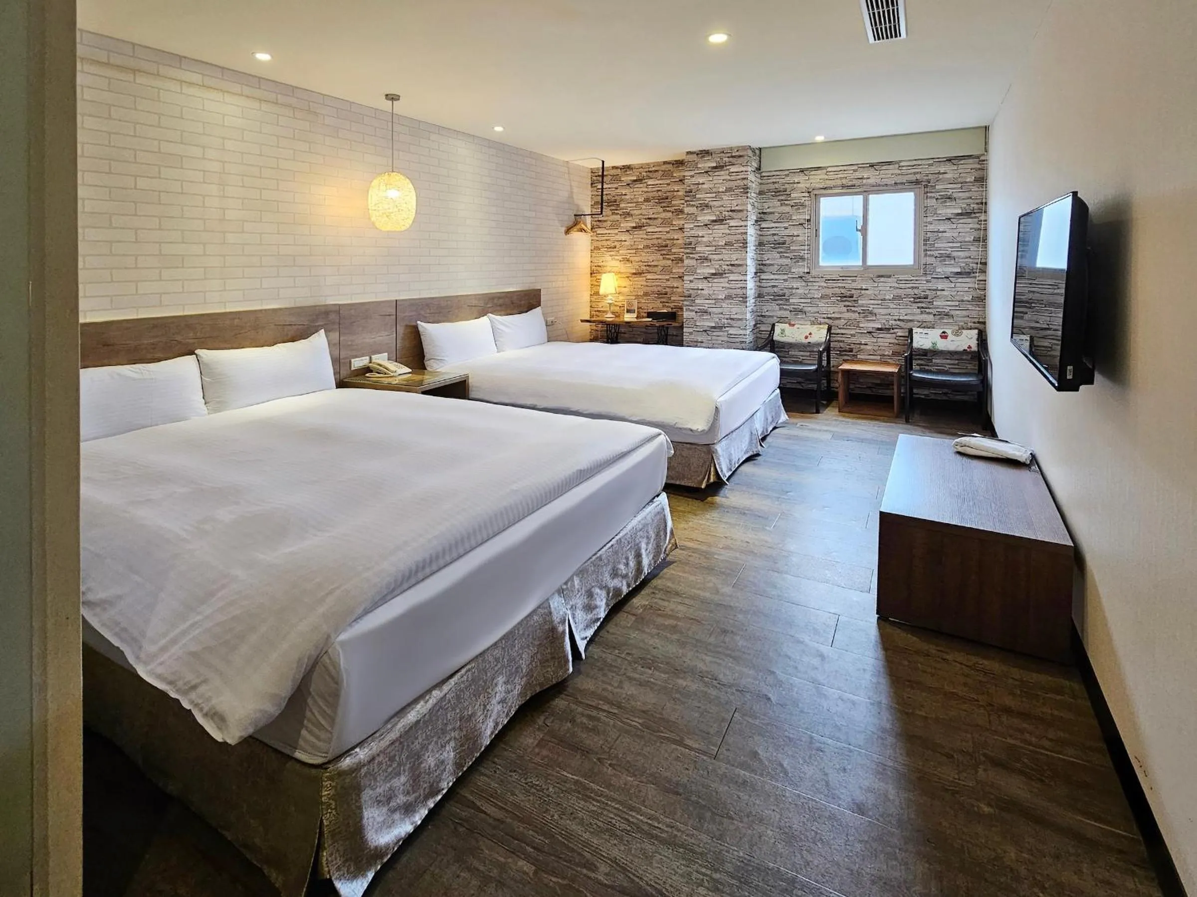 Bed in CHECK inn Yilan LuoDong