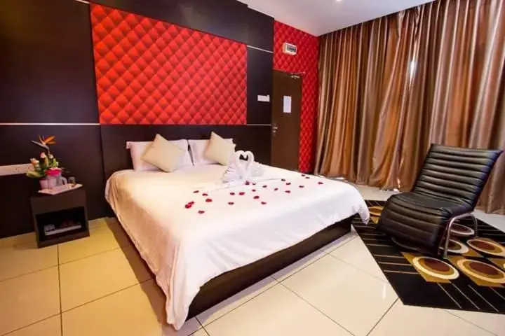 Bed in Remember Hotel Bukit Gambir Bed in Remember Hotel Bukit Gambir