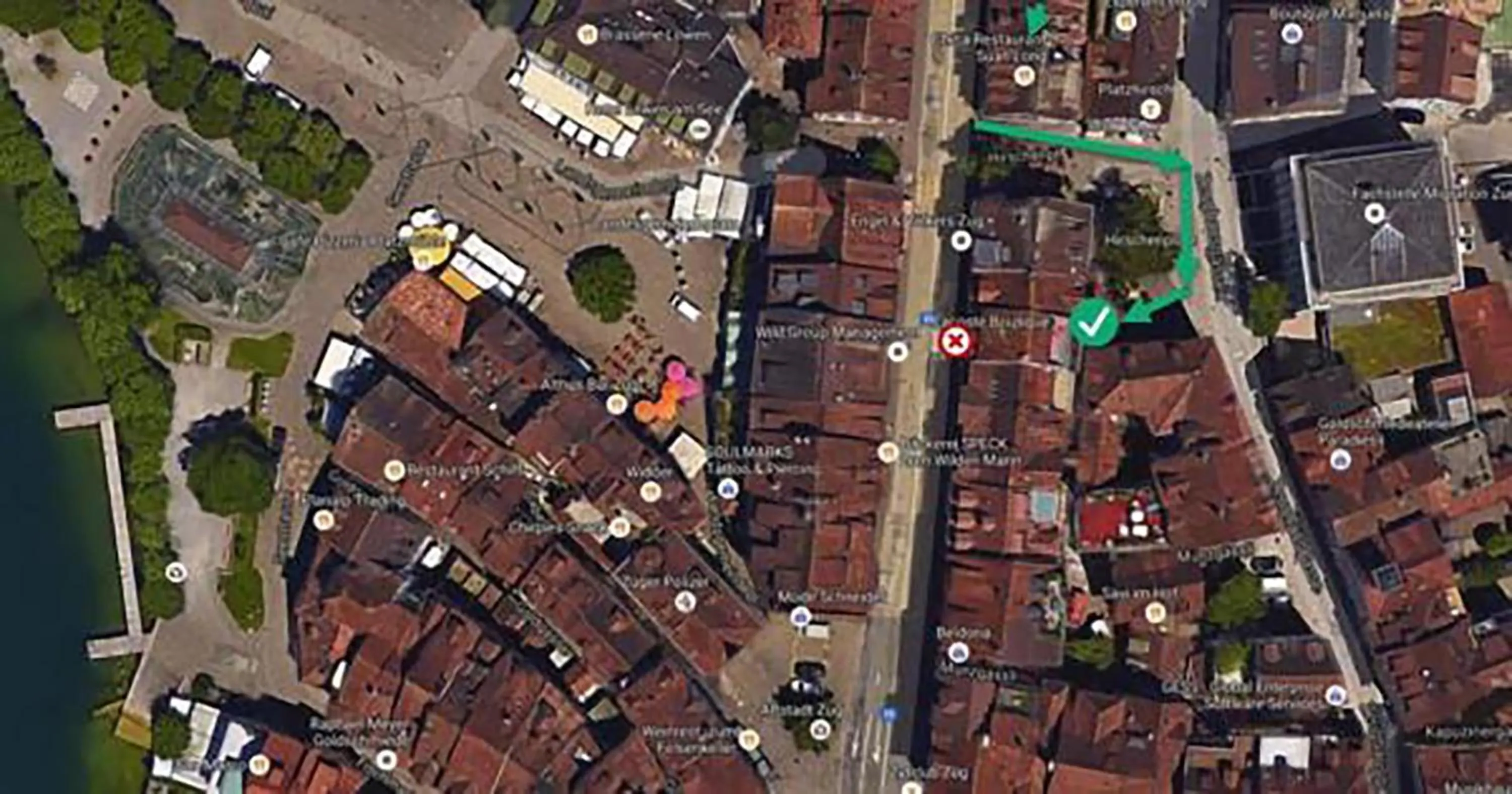 Bird's eye view in Stylish Apartment in the Heart of Zug by Airhome