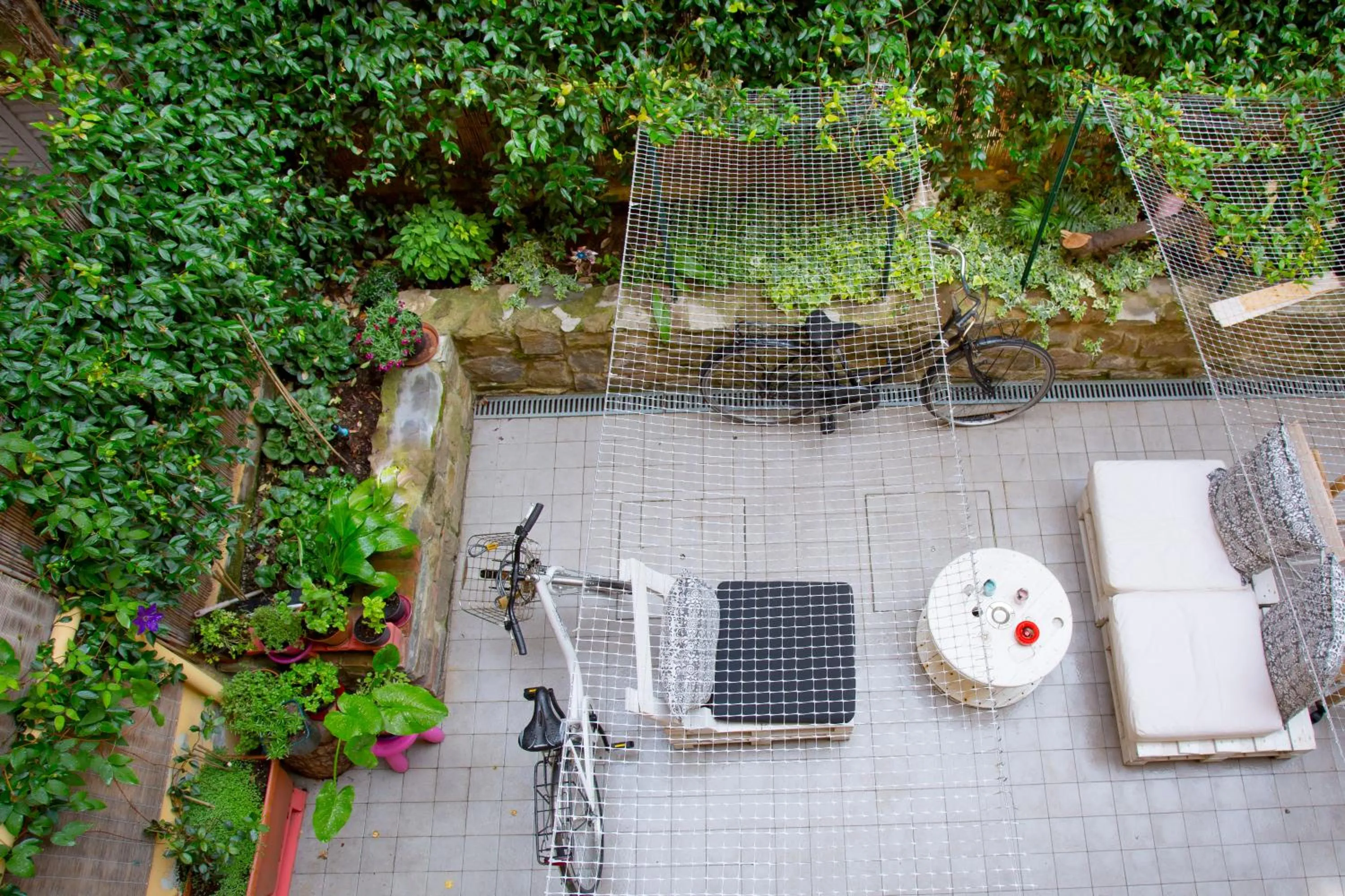 Inner courtyard view in La Corte Apartment