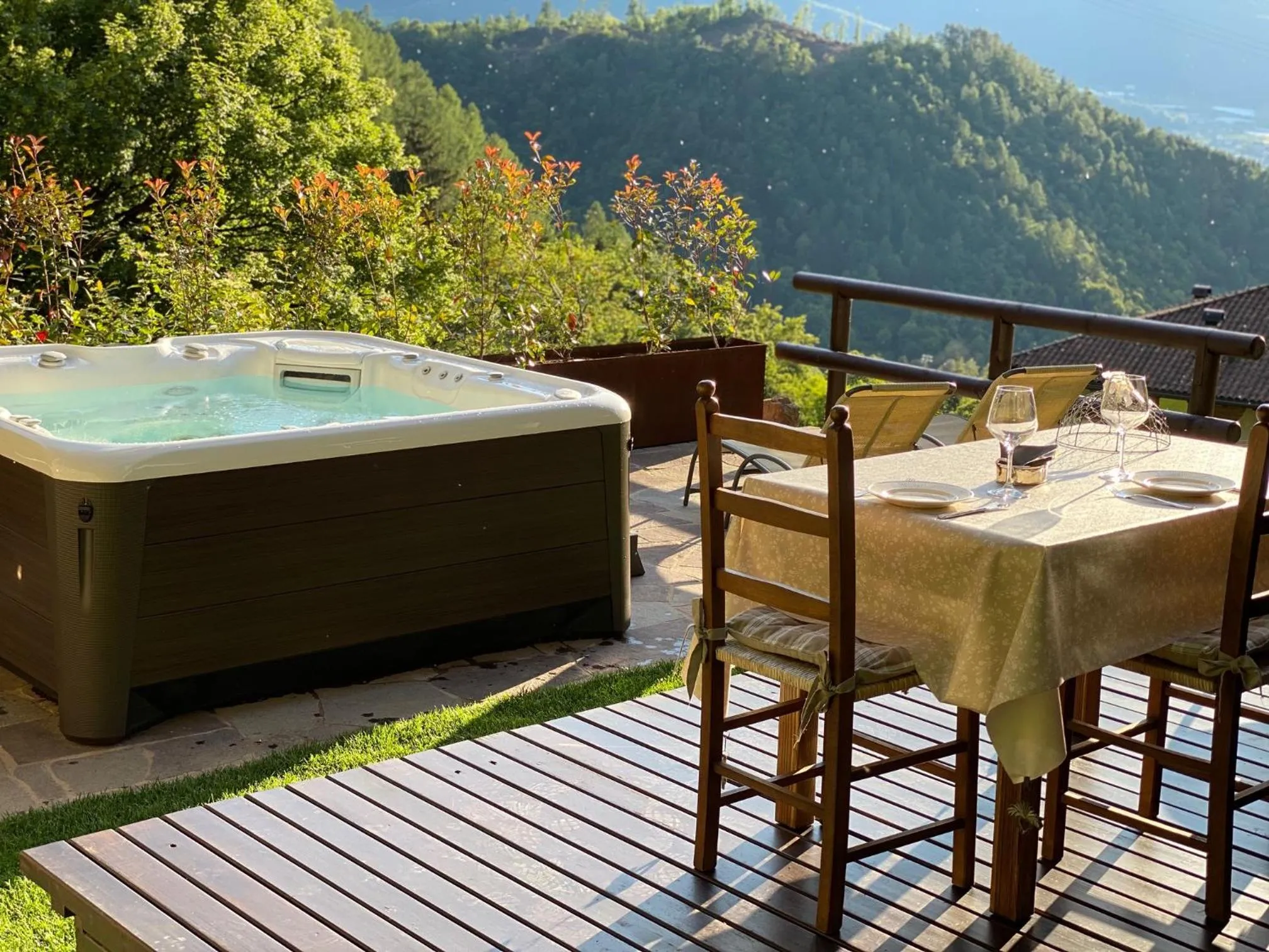 Hot Tub in B&B il Sambuco