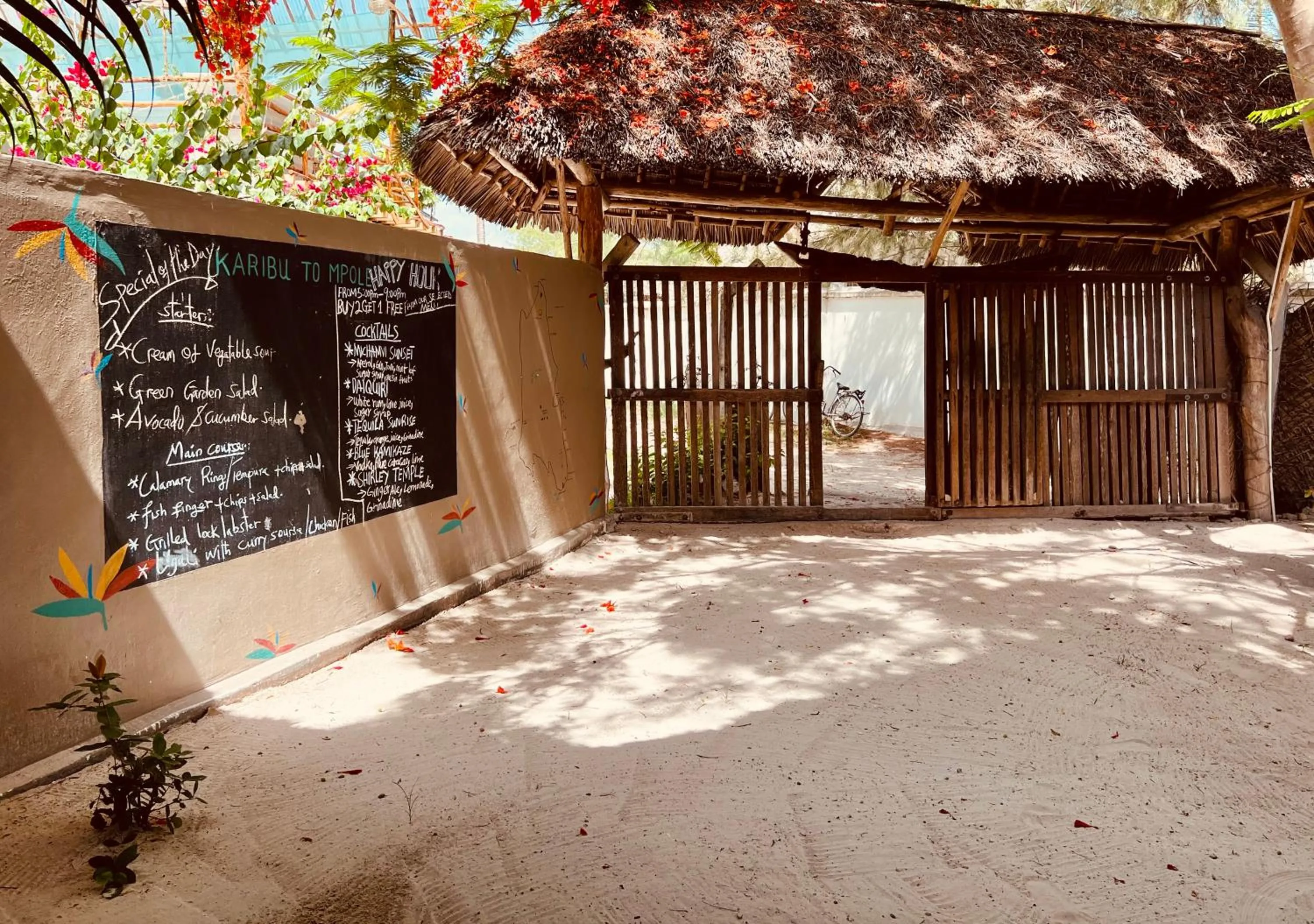 Facade/entrance in Mpole Bungalows