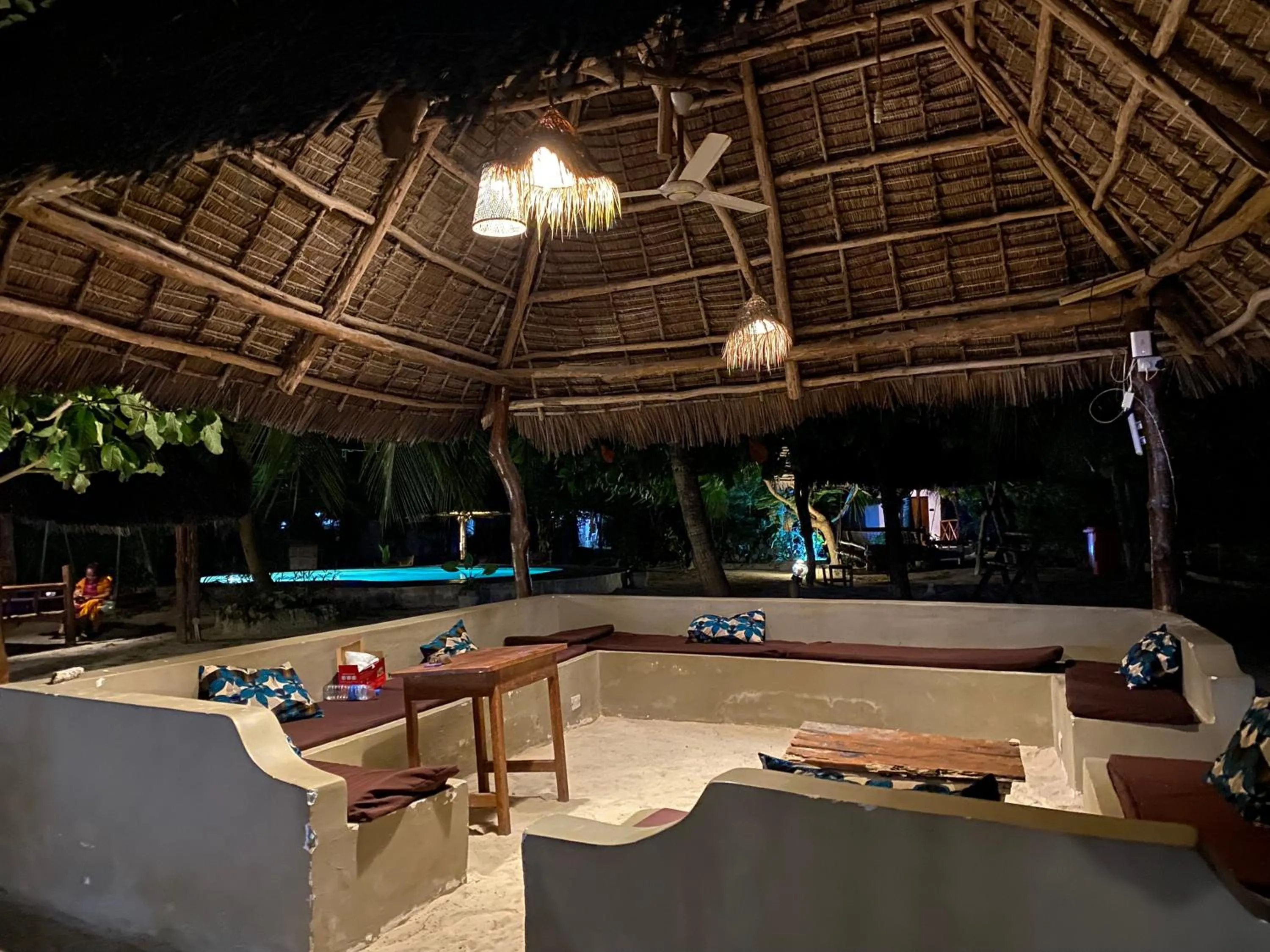 Seating area in Mpole Bungalows