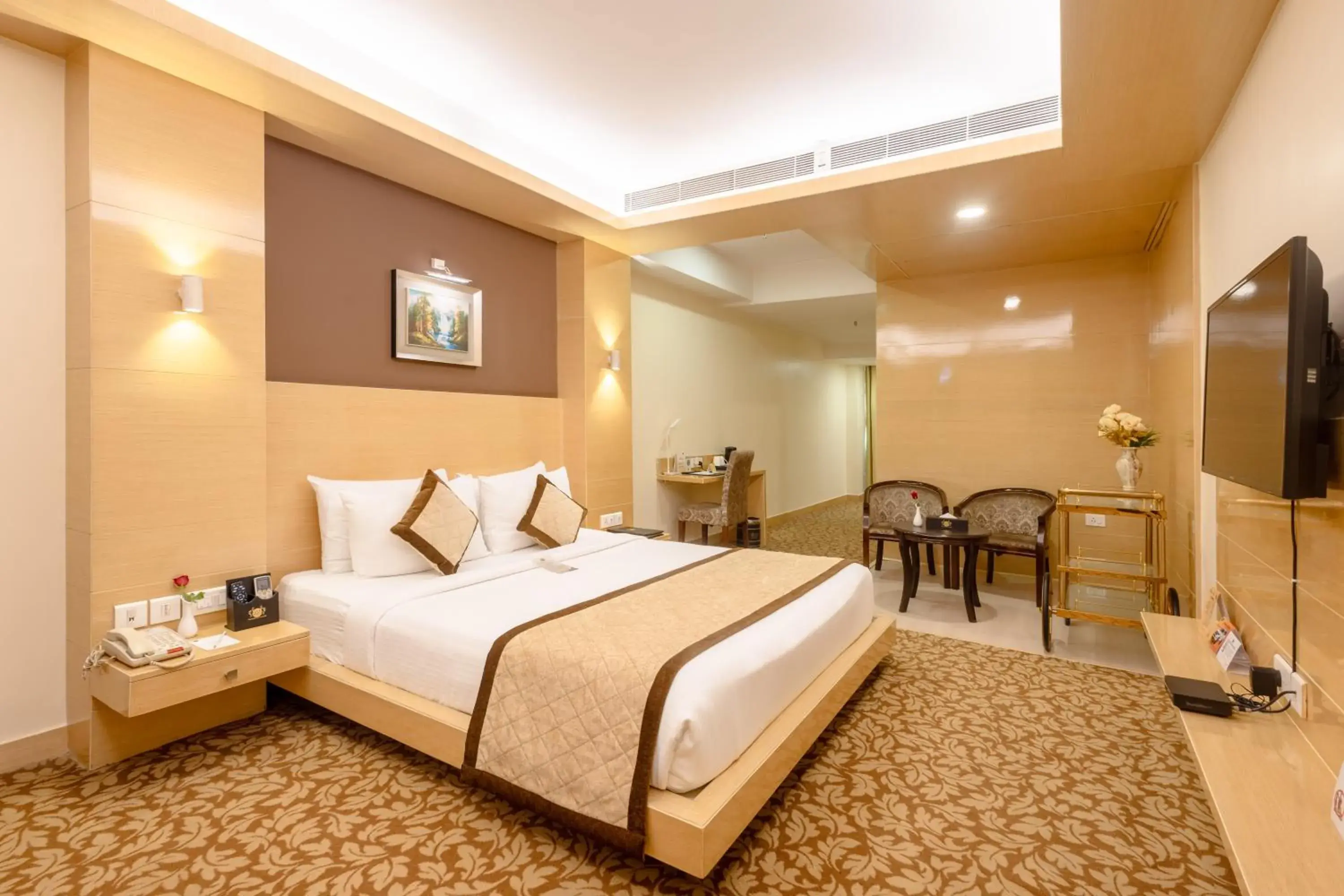 Bed in Hotel Patliputra Continental Bed in Hotel Patliputra Continental