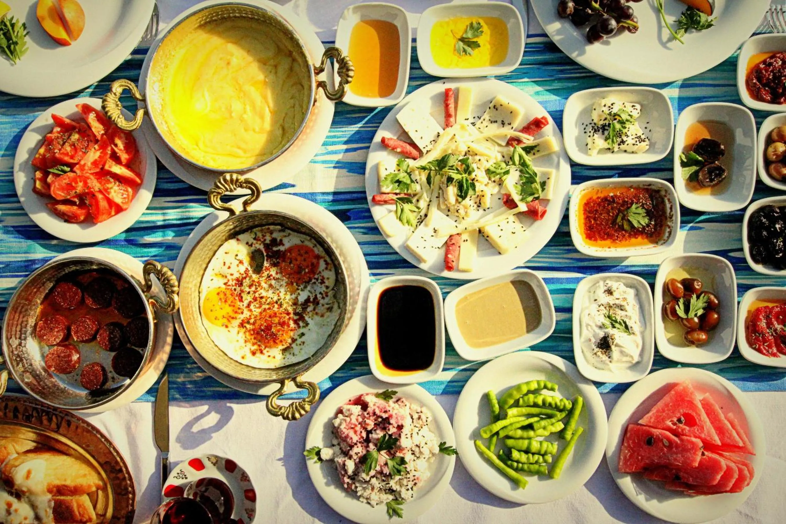 Breakfast in Assos Sunaba Kasri Hotel