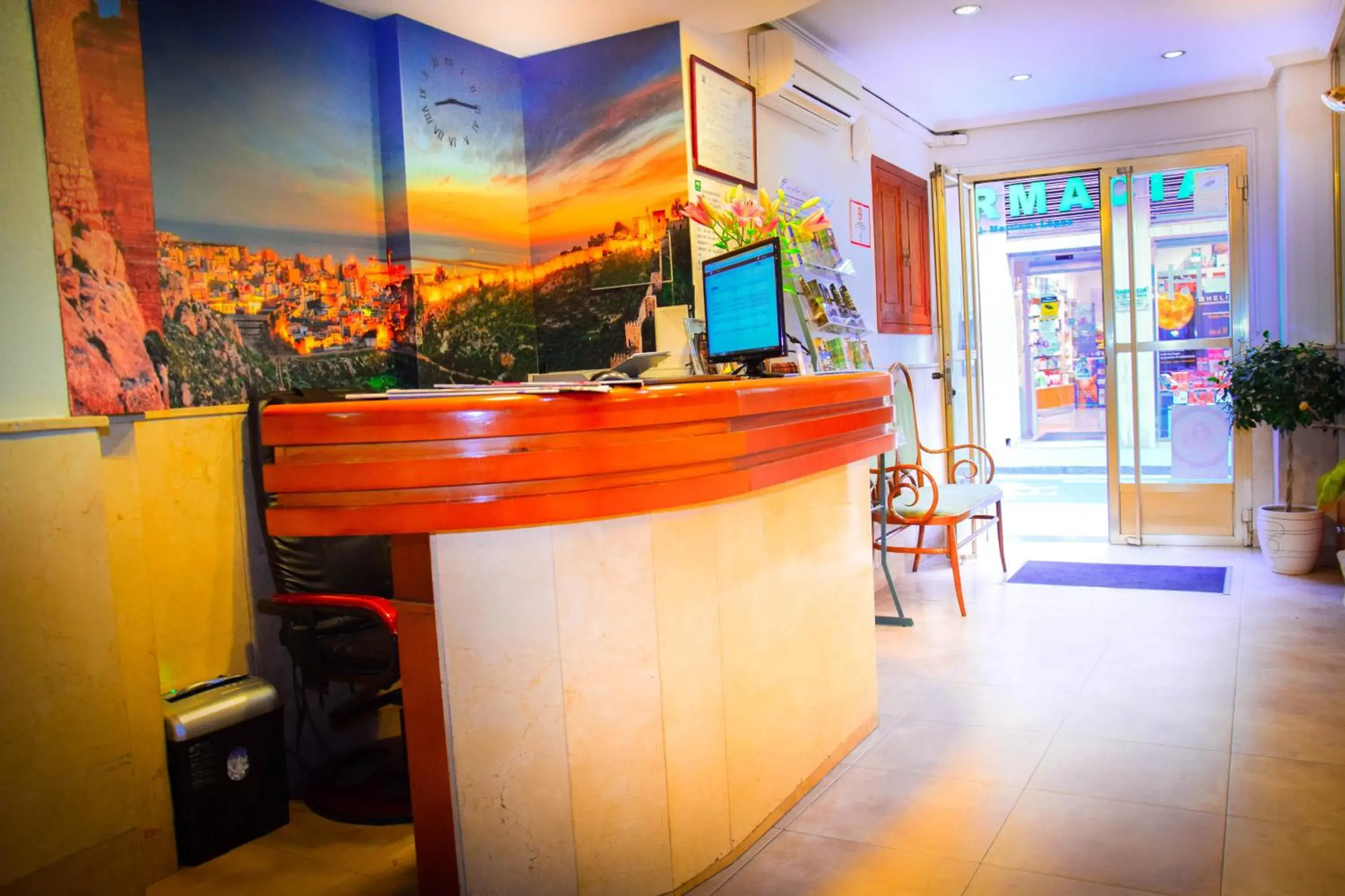 Lobby or reception in Hotel Sevilla Lobby or reception in Hotel Sevilla