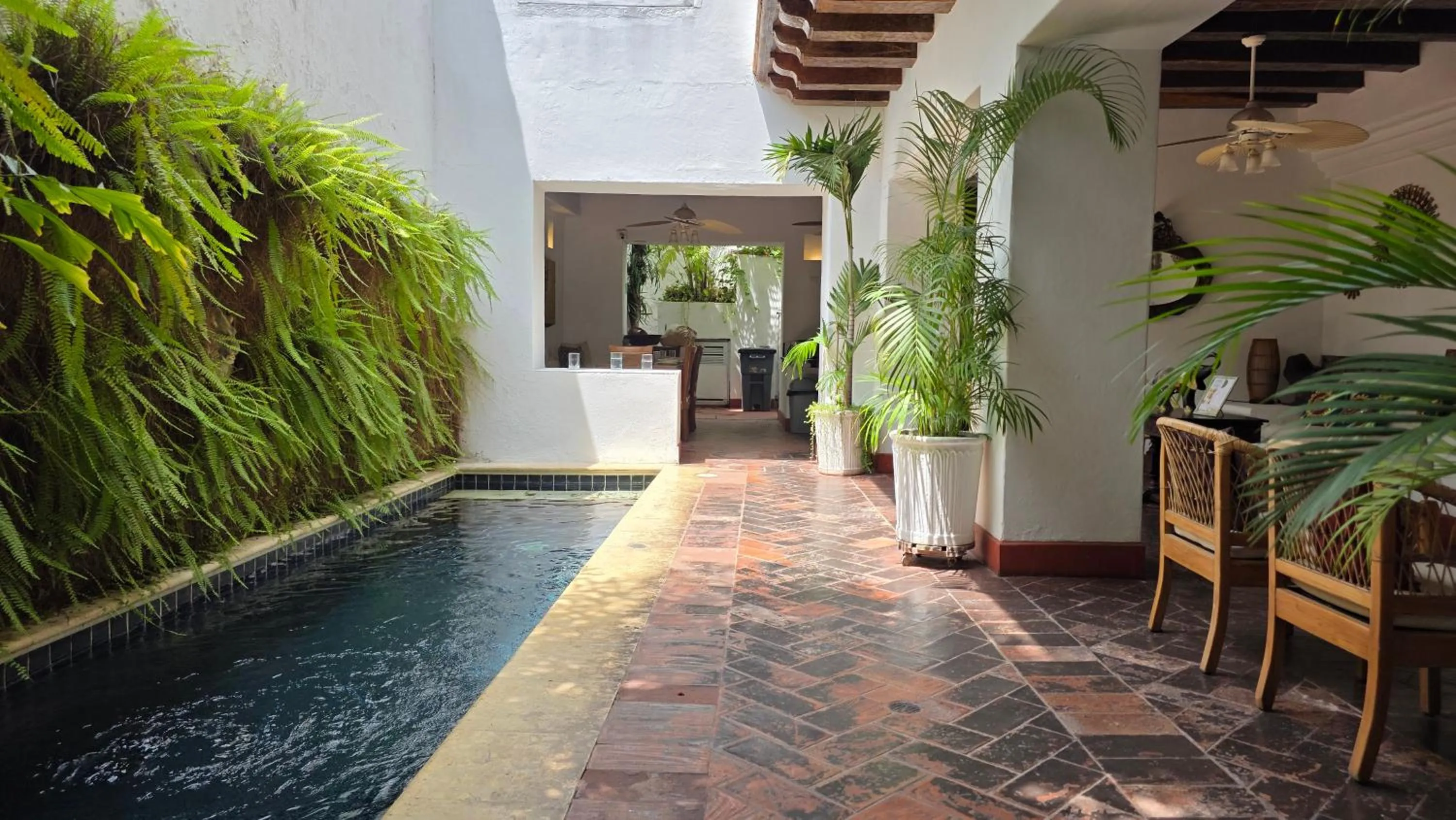Pool view in Hotel Casa la Tablada
