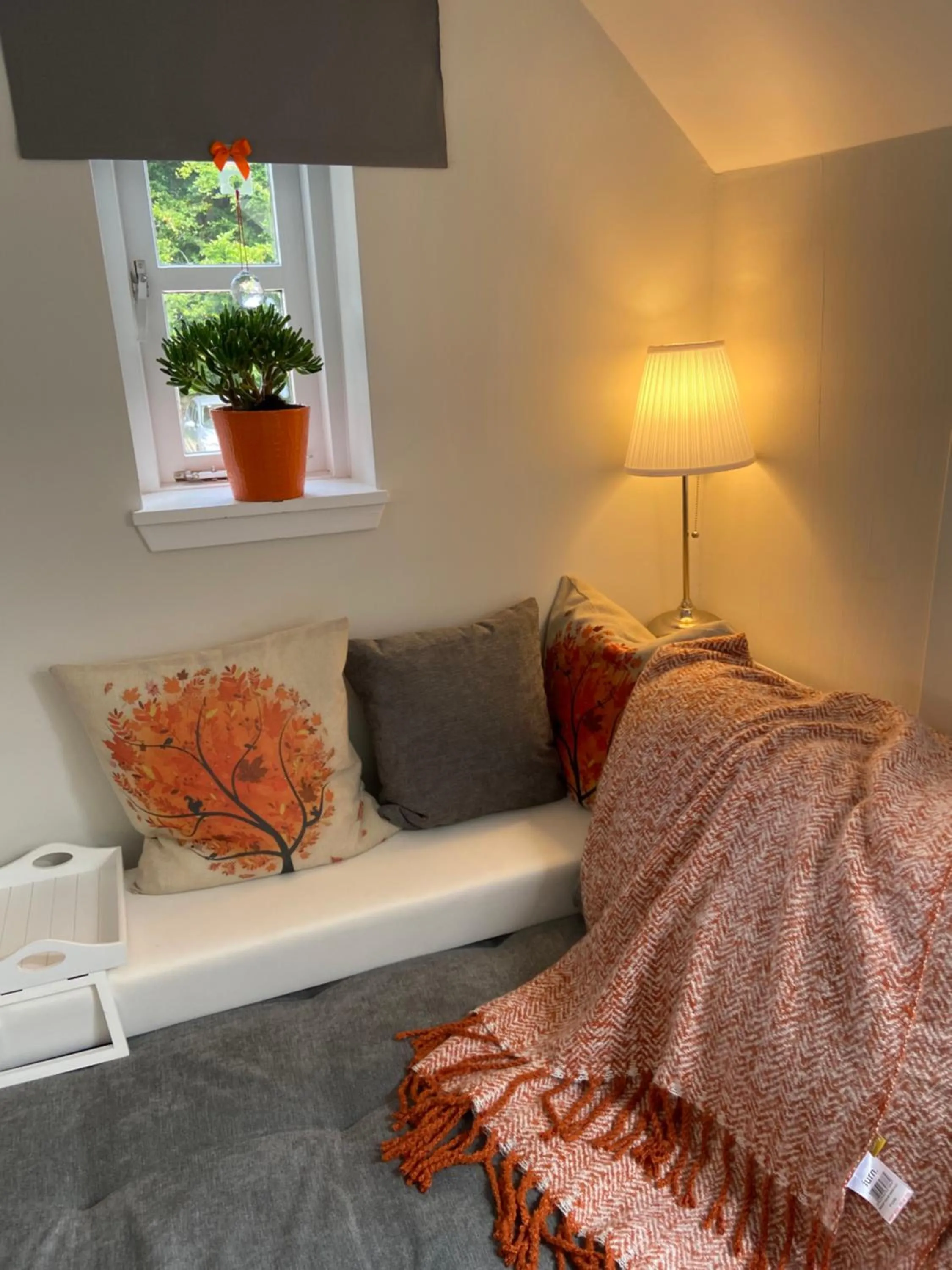 Seating area, Bed in JustB Edinburgh
