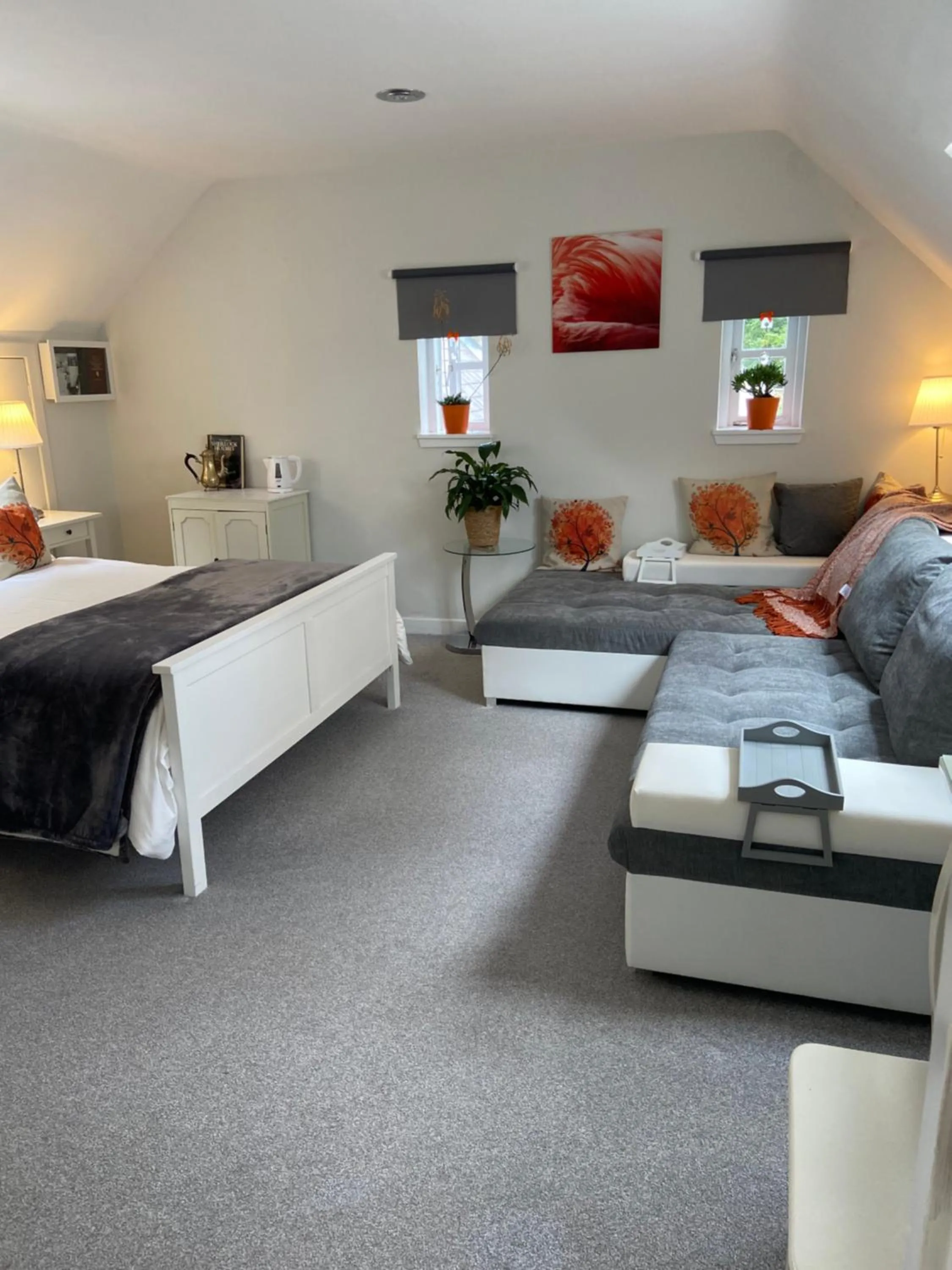 Seating area, Bed in JustB Edinburgh