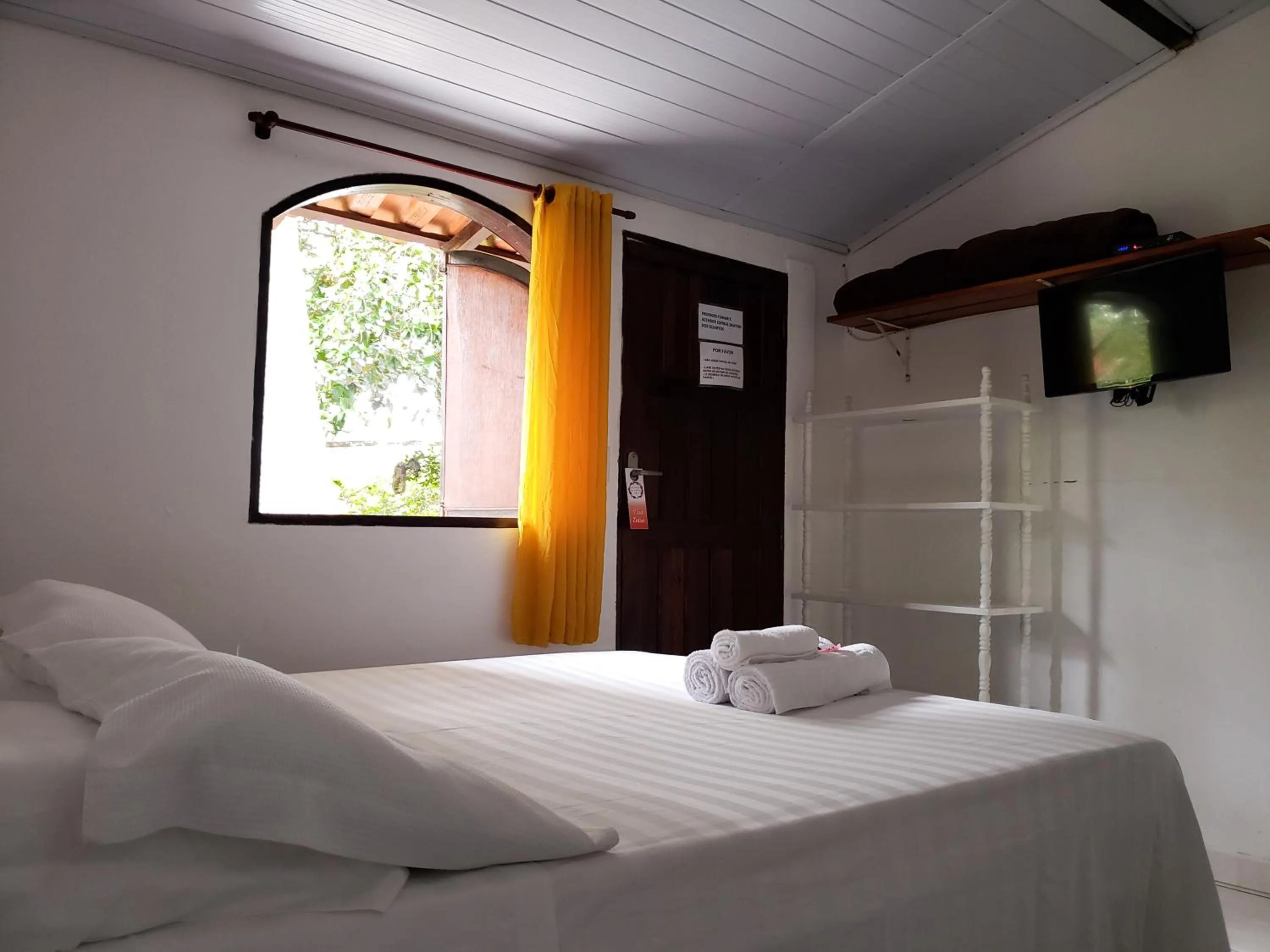 Bed in Pousada Sitio das Flores