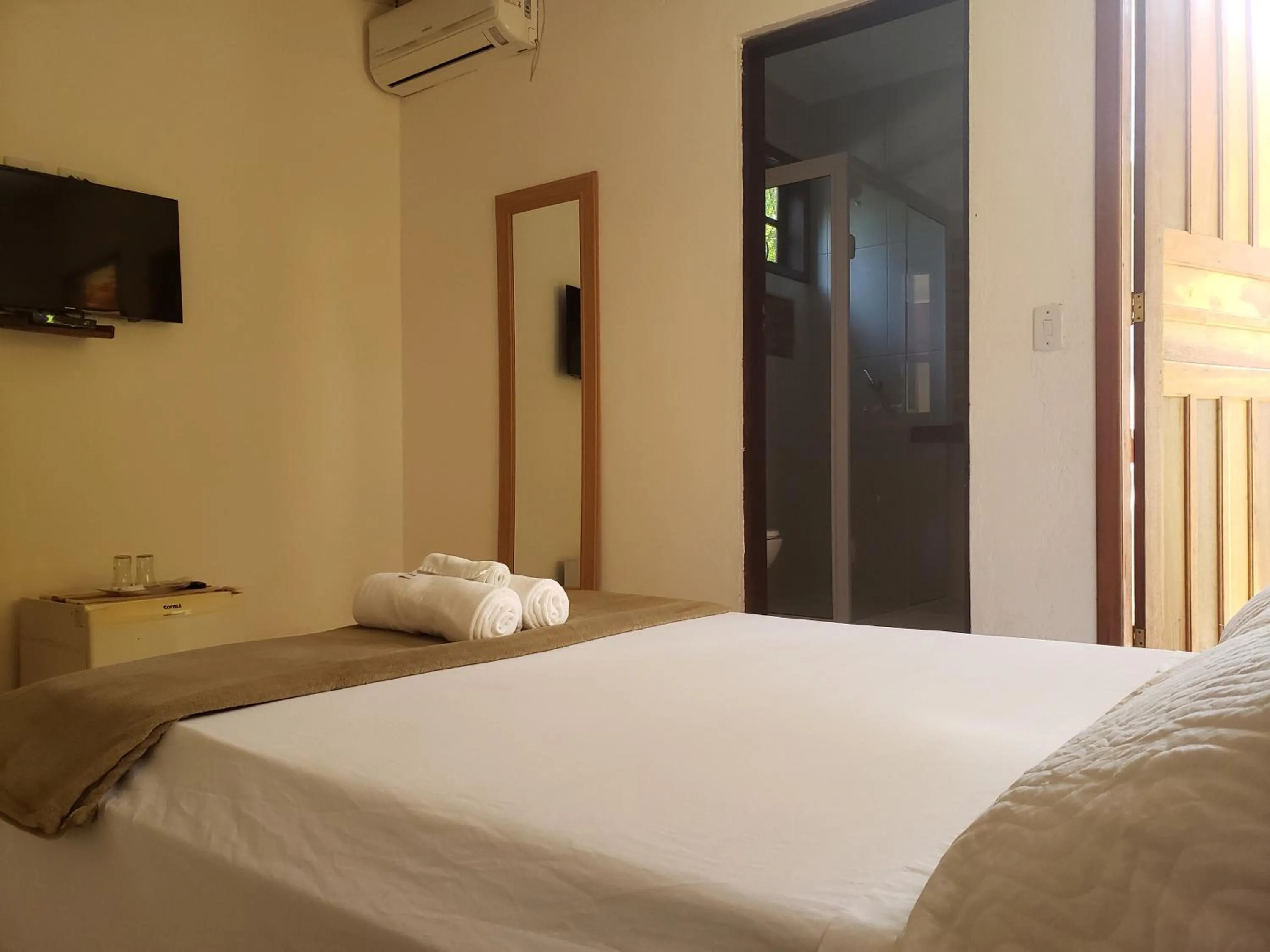 Bed in Pousada Sitio das Flores