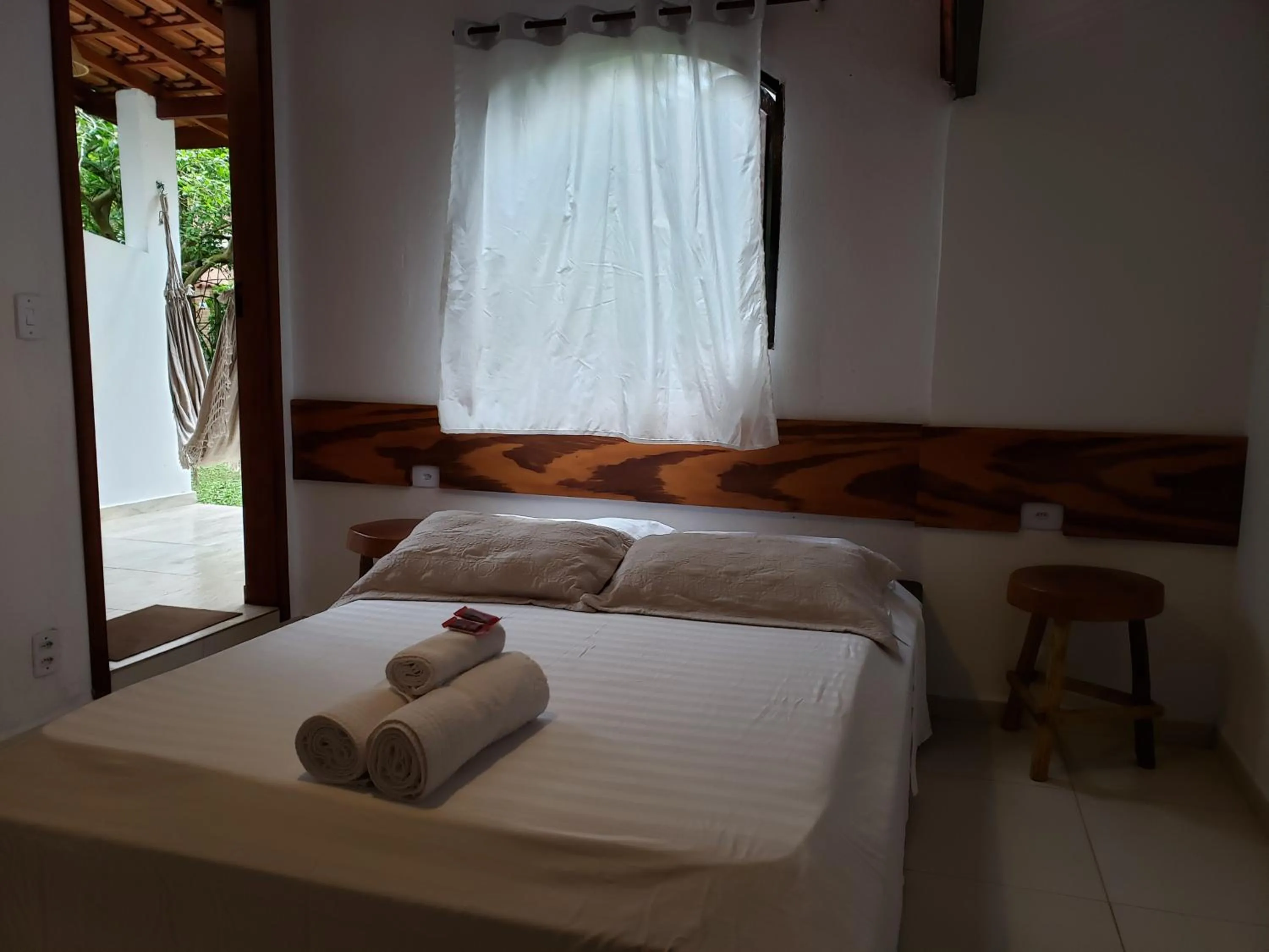 Bed in Pousada Sitio das Flores