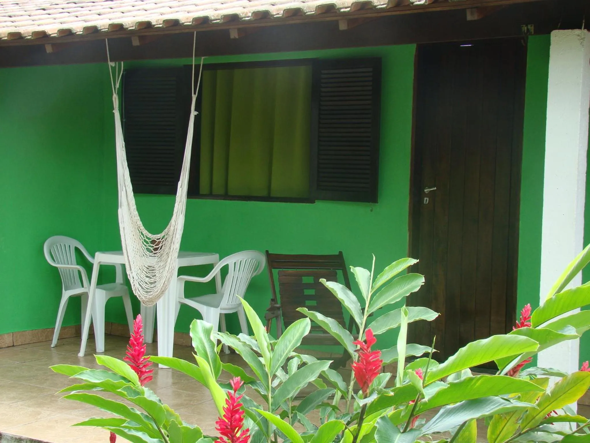 Seating area in Pousada Sitio das Flores