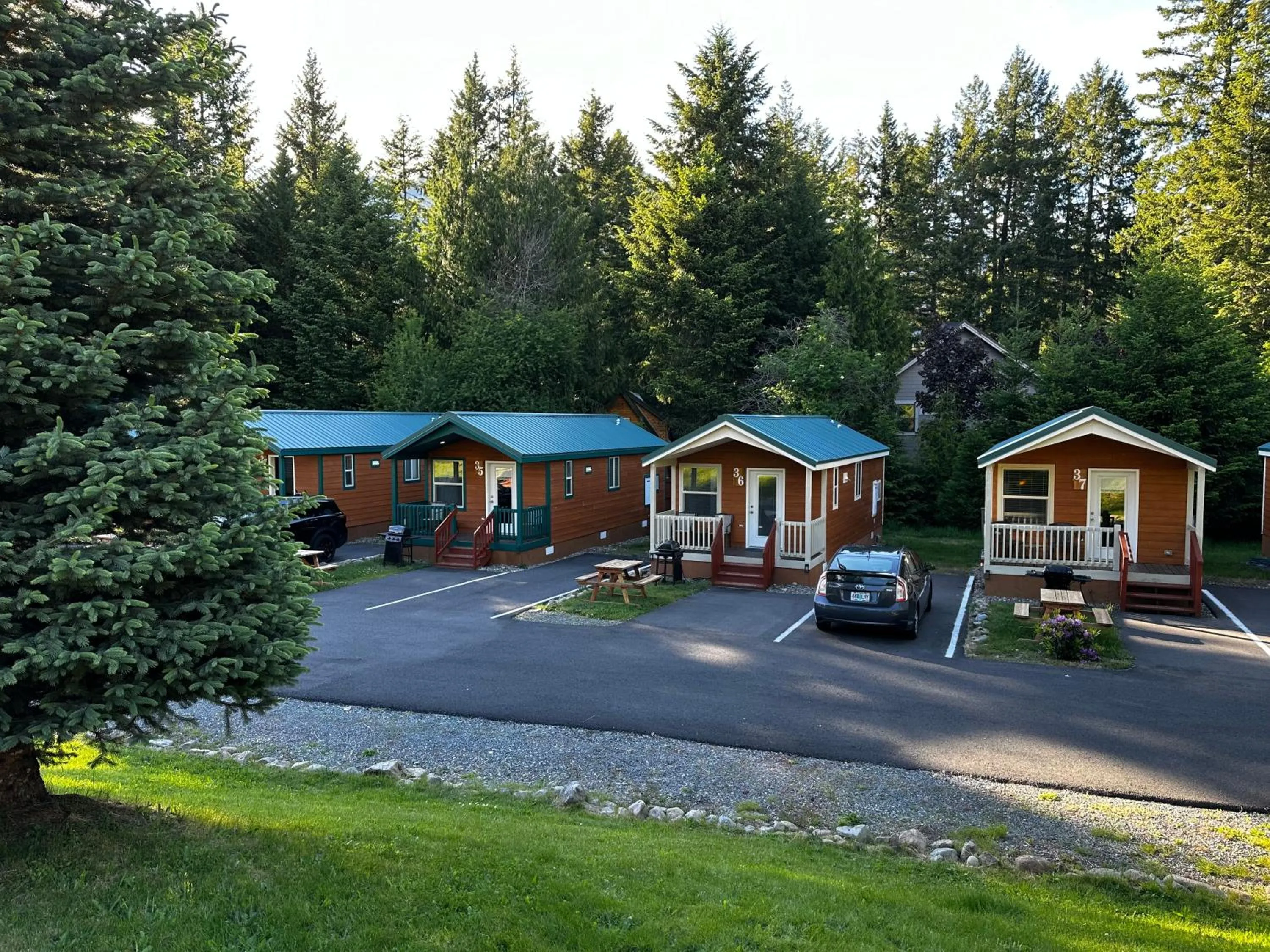 Patio in Packwood Lodge & Cabins