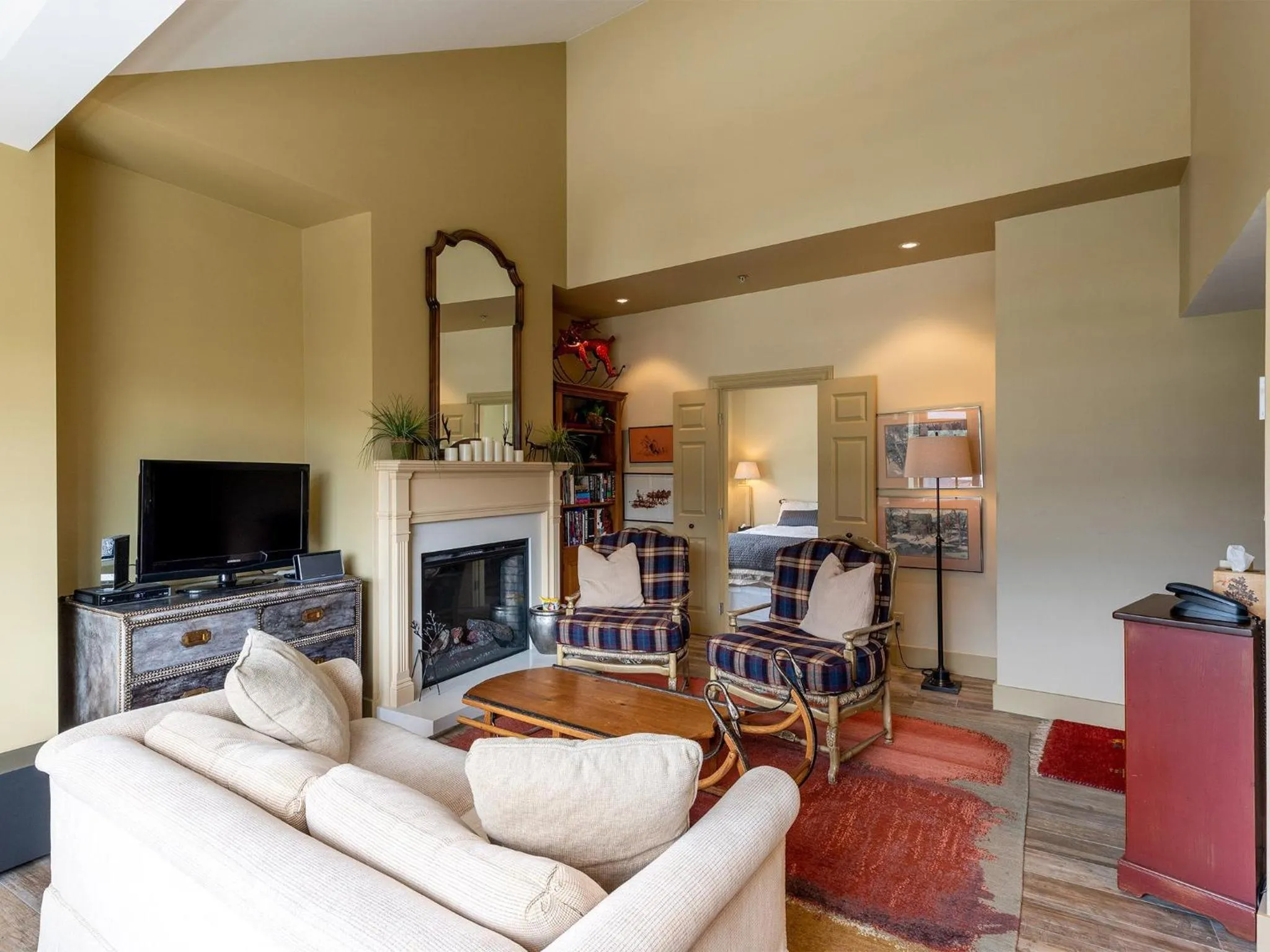 Living room in Gibbons Life Accommodations