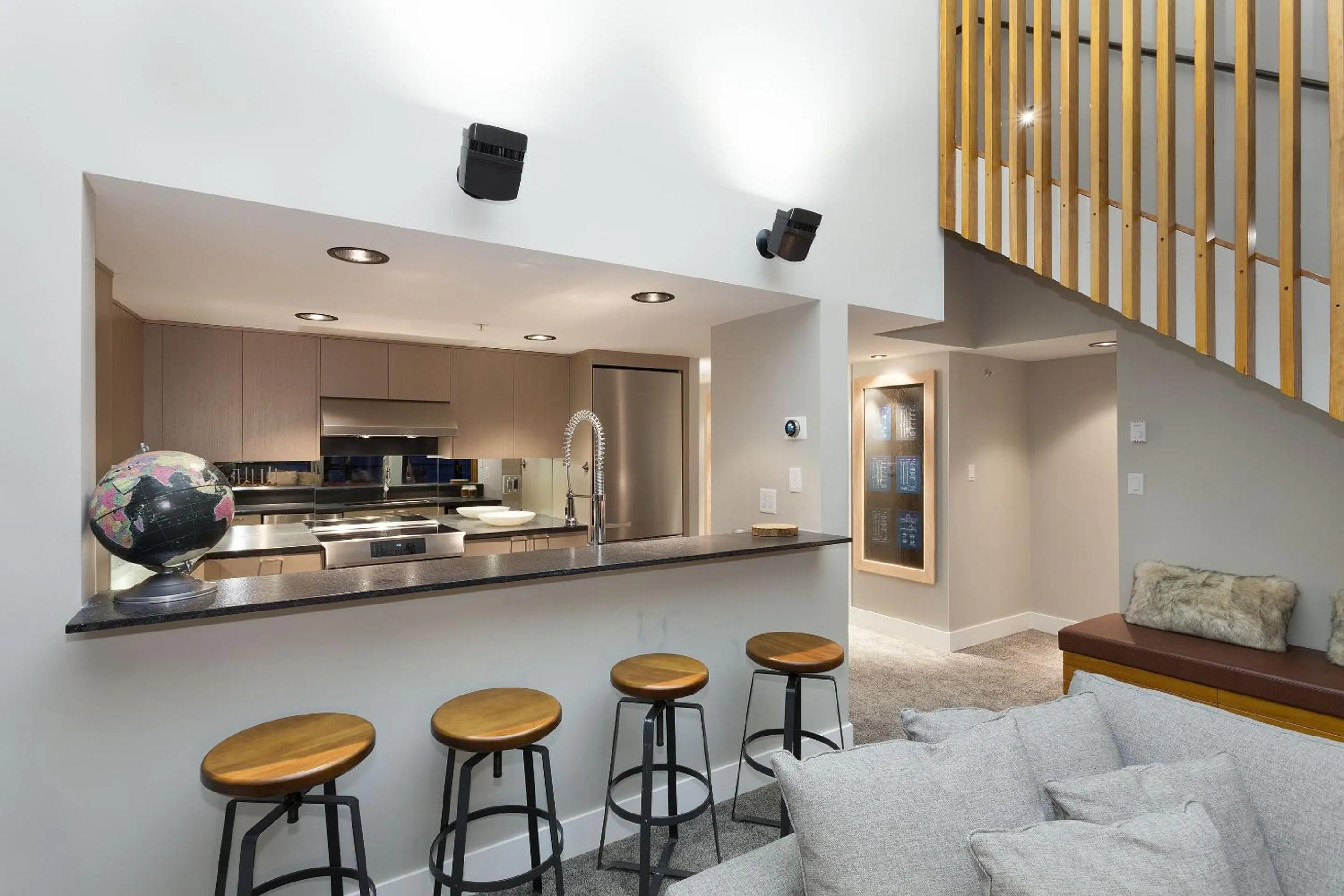 Kitchen or kitchenette in Gibbons Life Accommodations