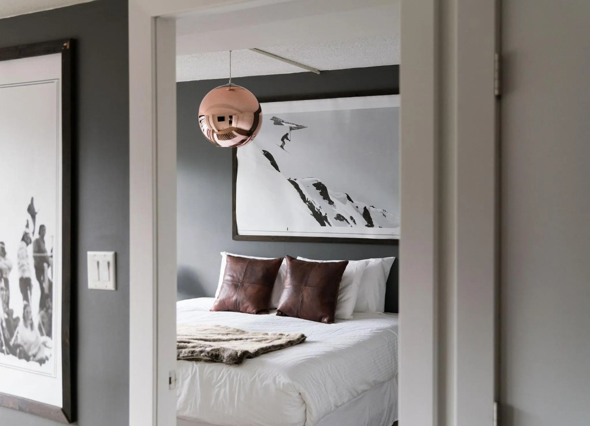 Bed in Gibbons Life Accommodations