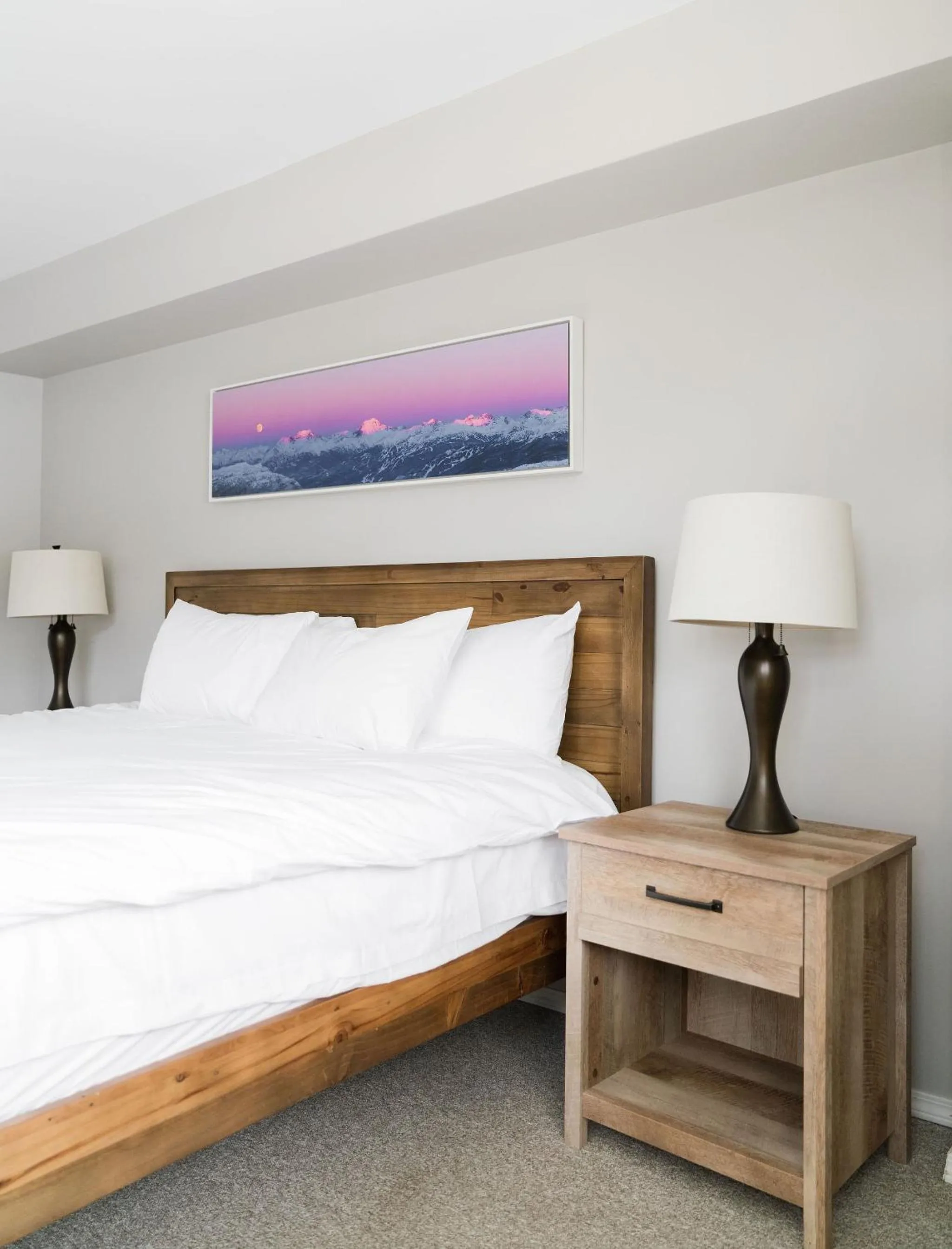 Bed in Gibbons Life Accommodations