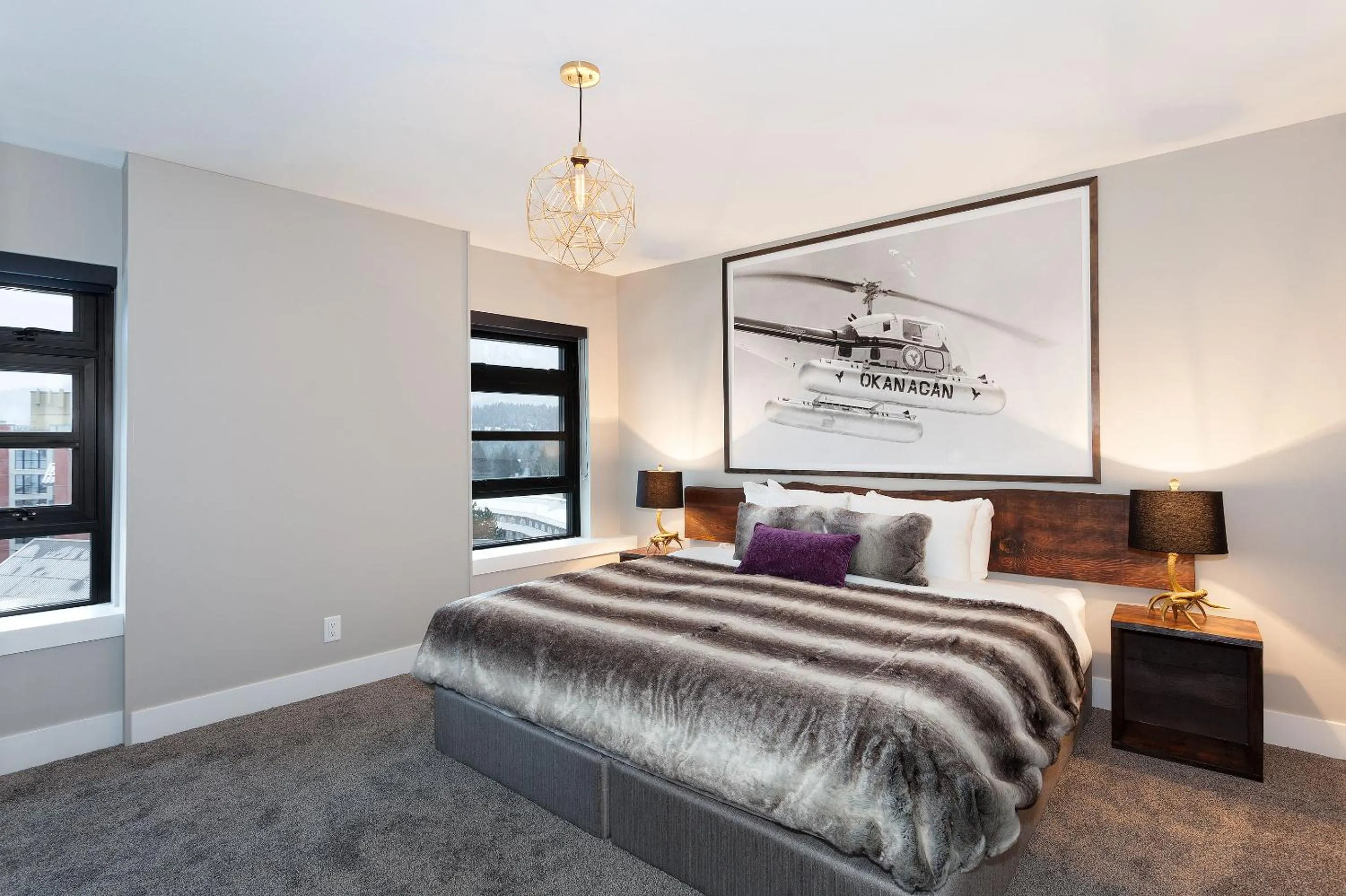 Bedroom, Bed in Gibbons Life Accommodations