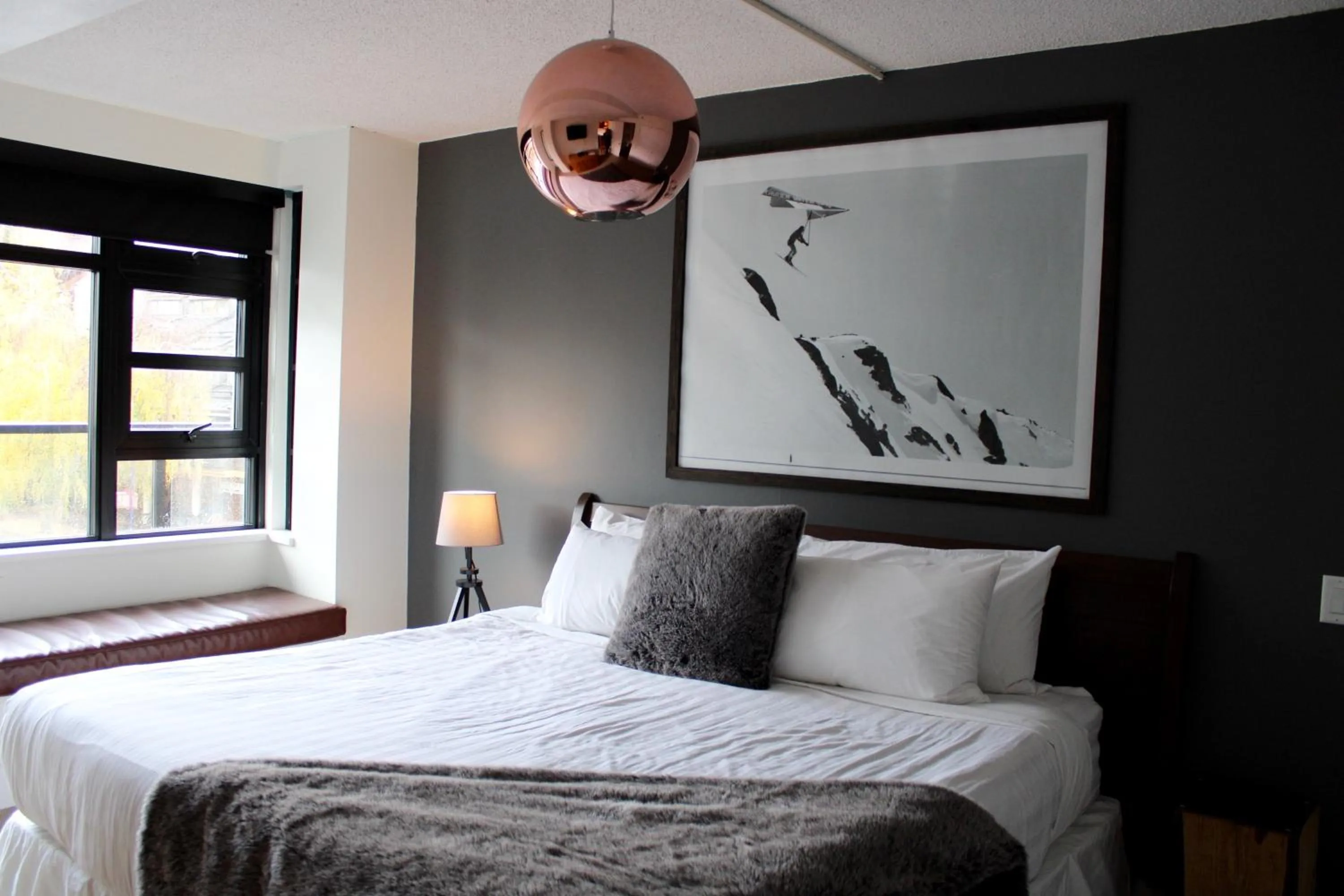 Bedroom, Bed in Gibbons Life Accommodations