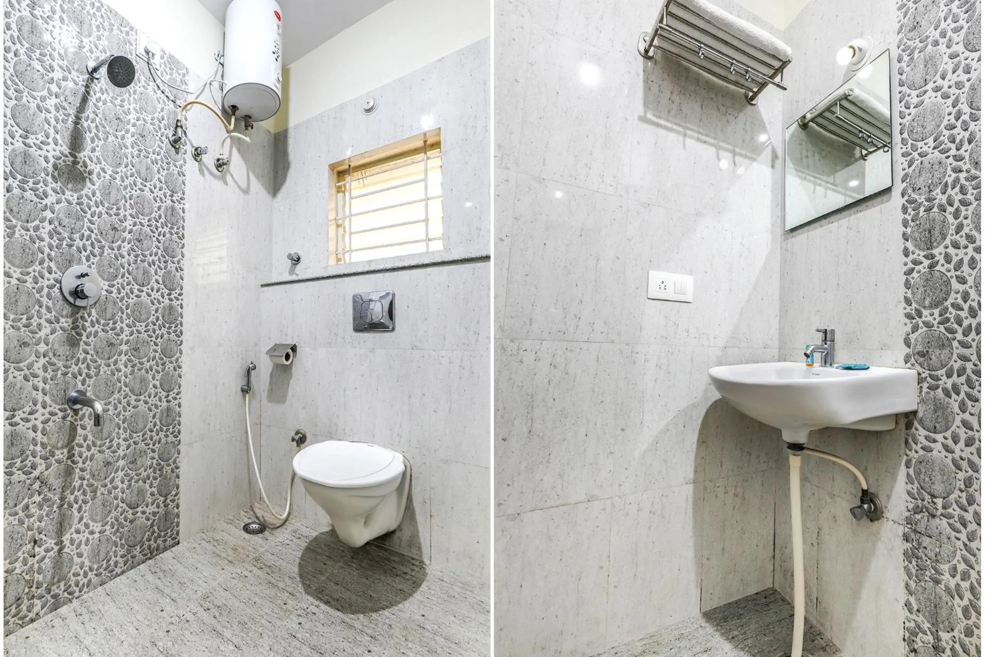 Bathroom in FabHotel RMS Comforts - Nr Yeshwantpur Railway Station