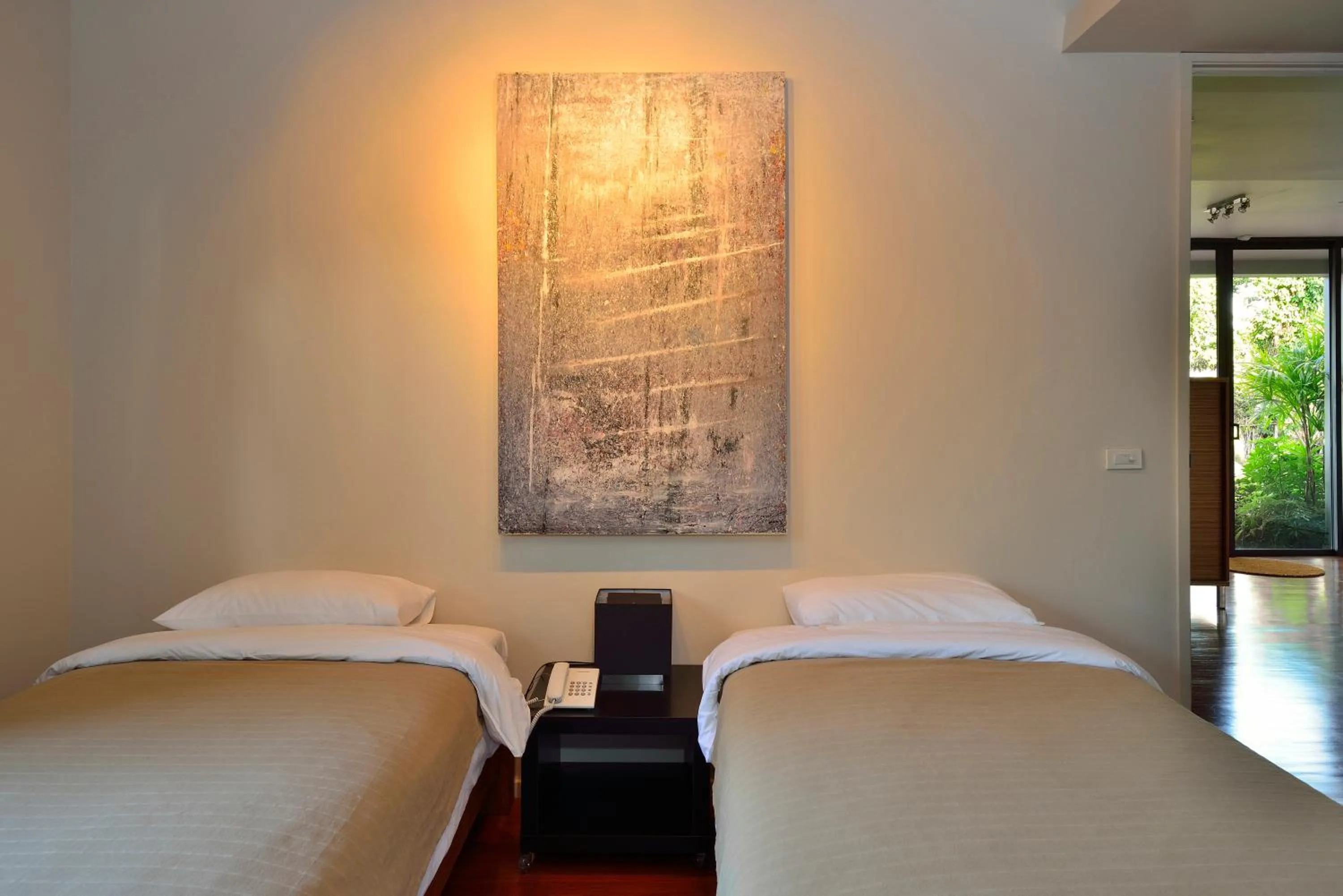 Bed in Art Space Pool Villa