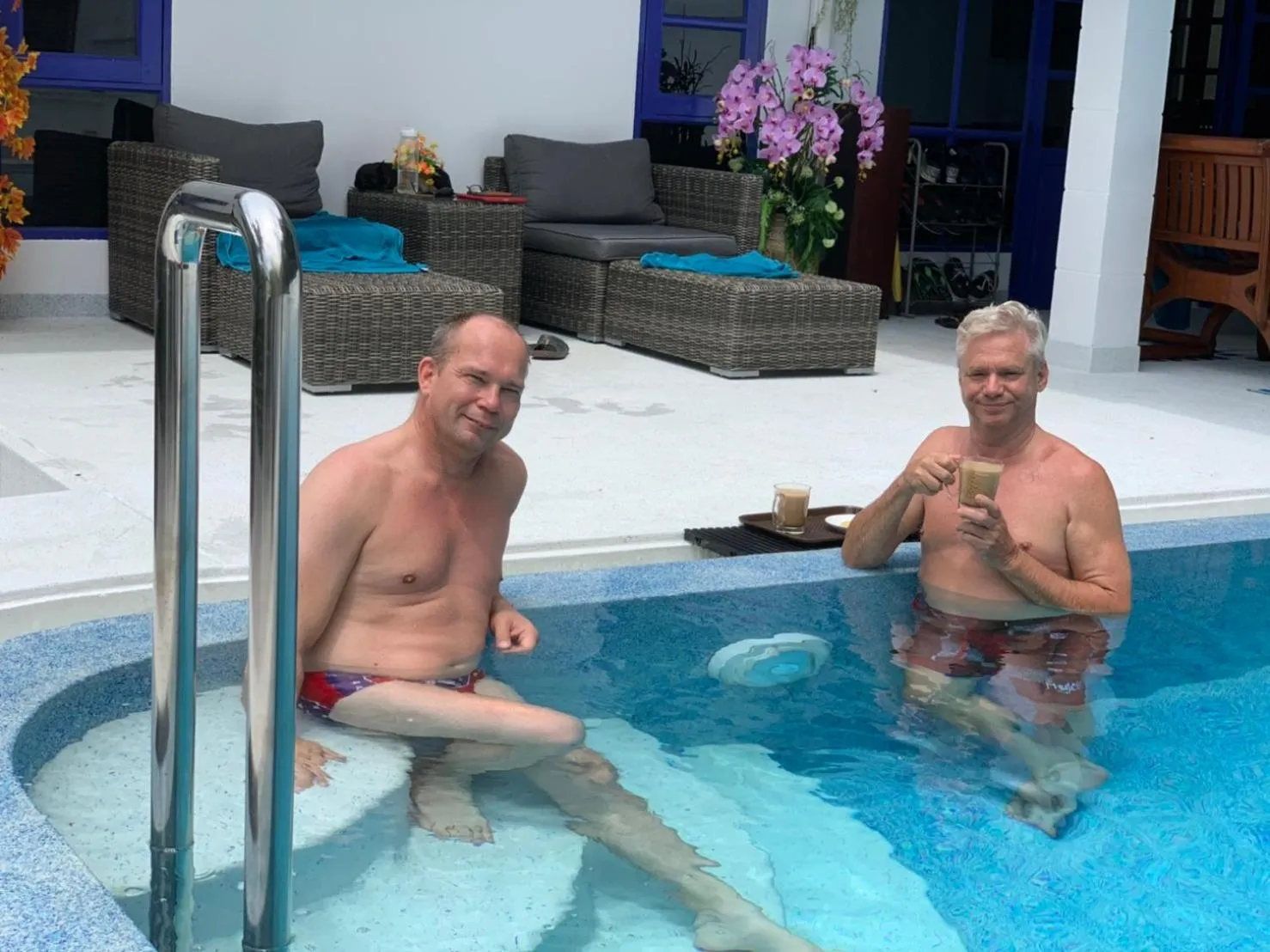 Swimming pool in Phuket Gay Homestay