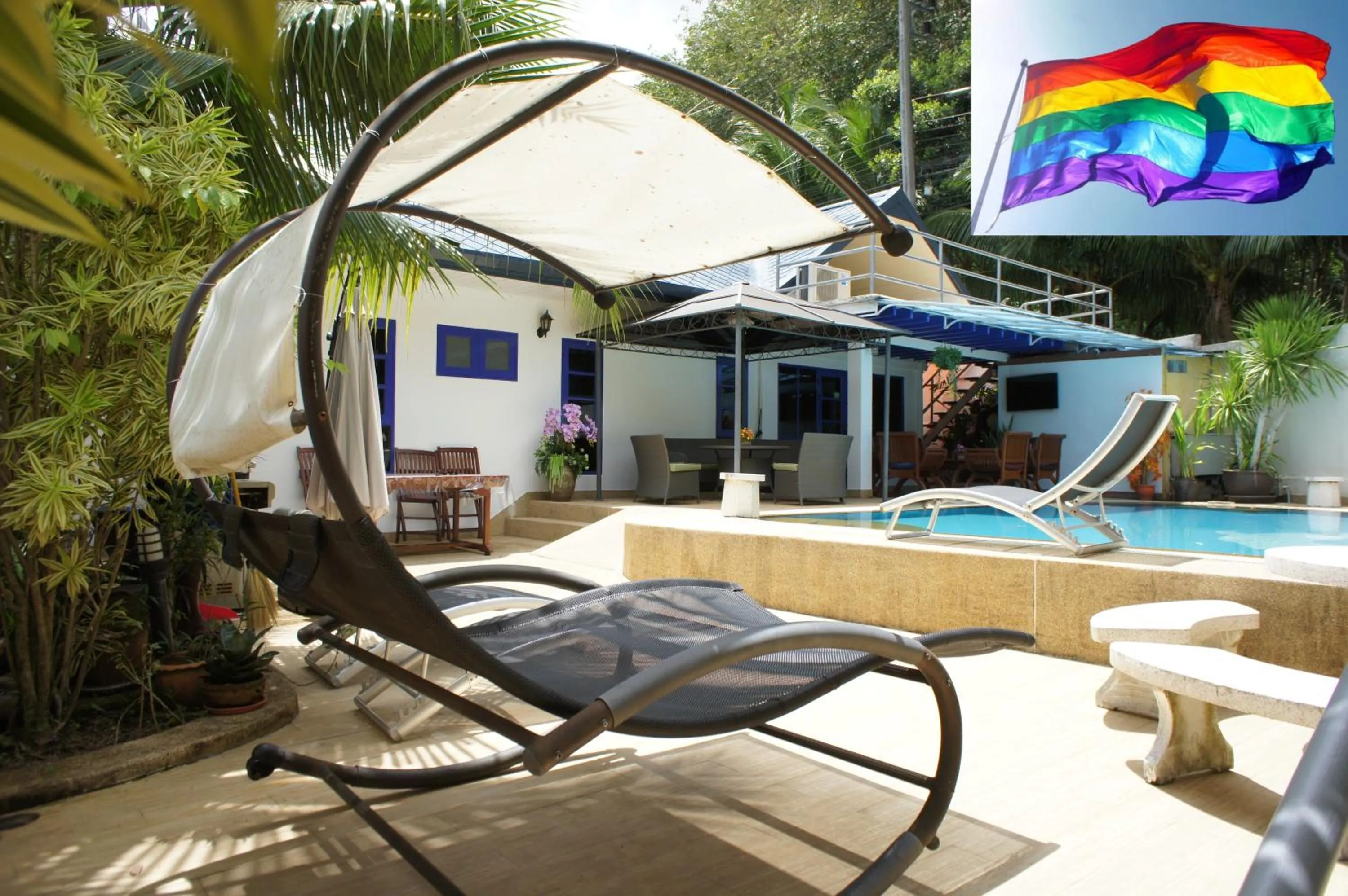 Pool view in Phuket Gay Homestay