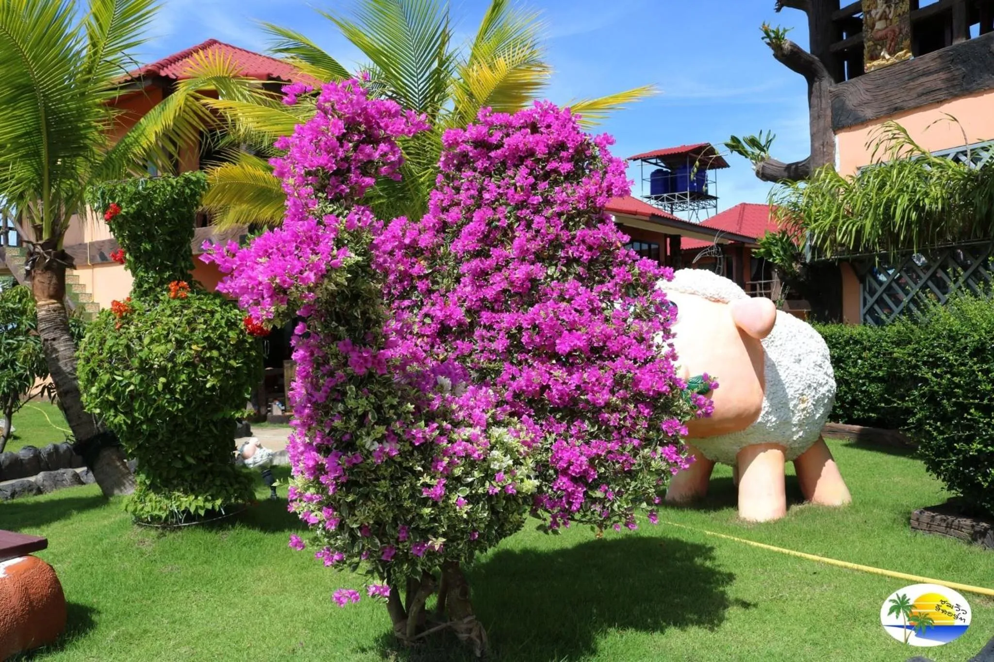 Garden view in Chomview Resort