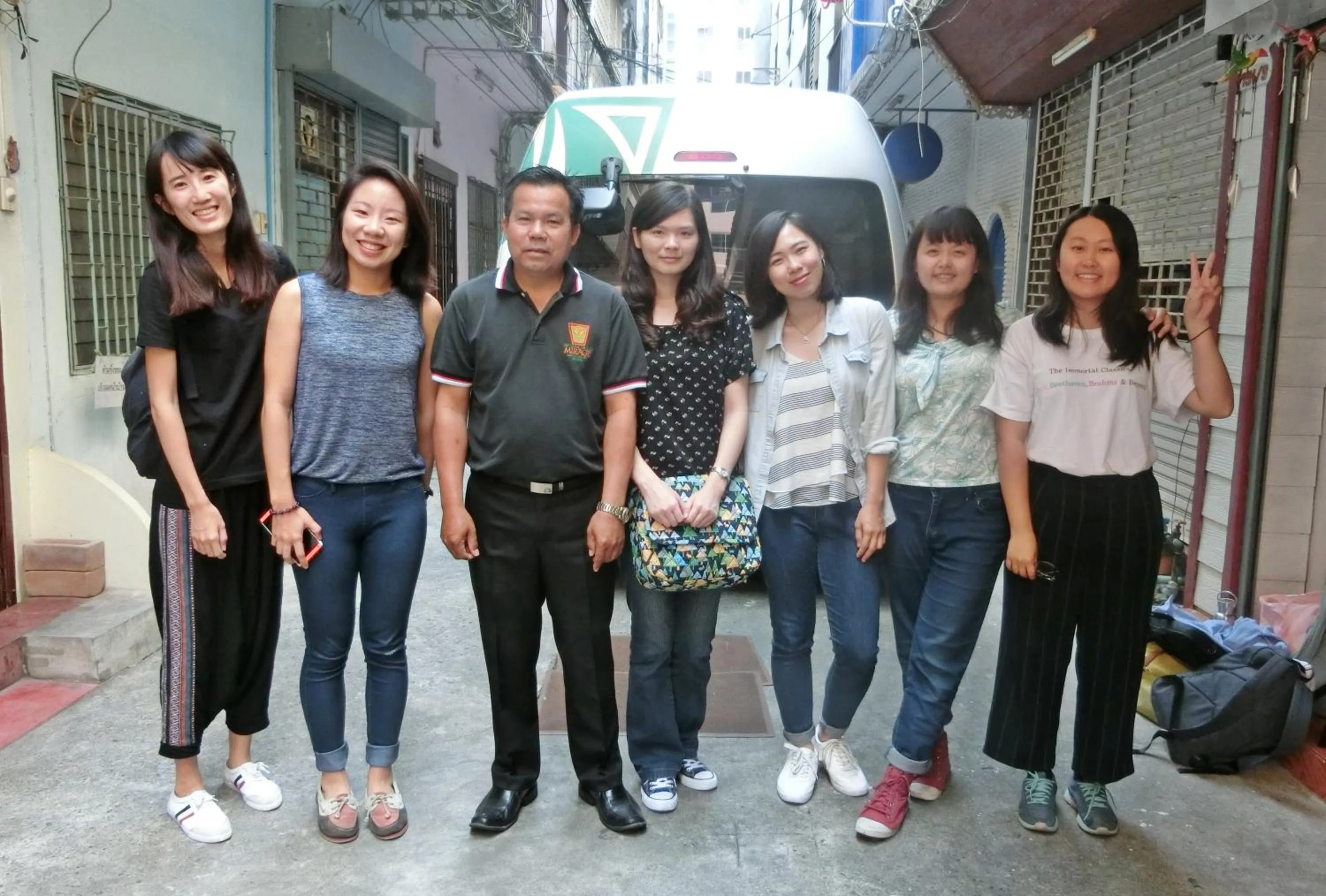 group of guests in Home Base Hostel