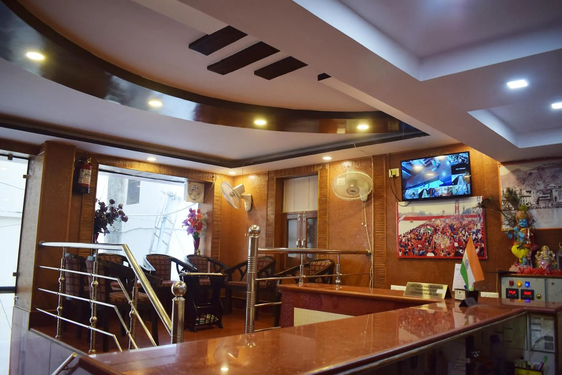 Seating area in Hotel Thakur Ji