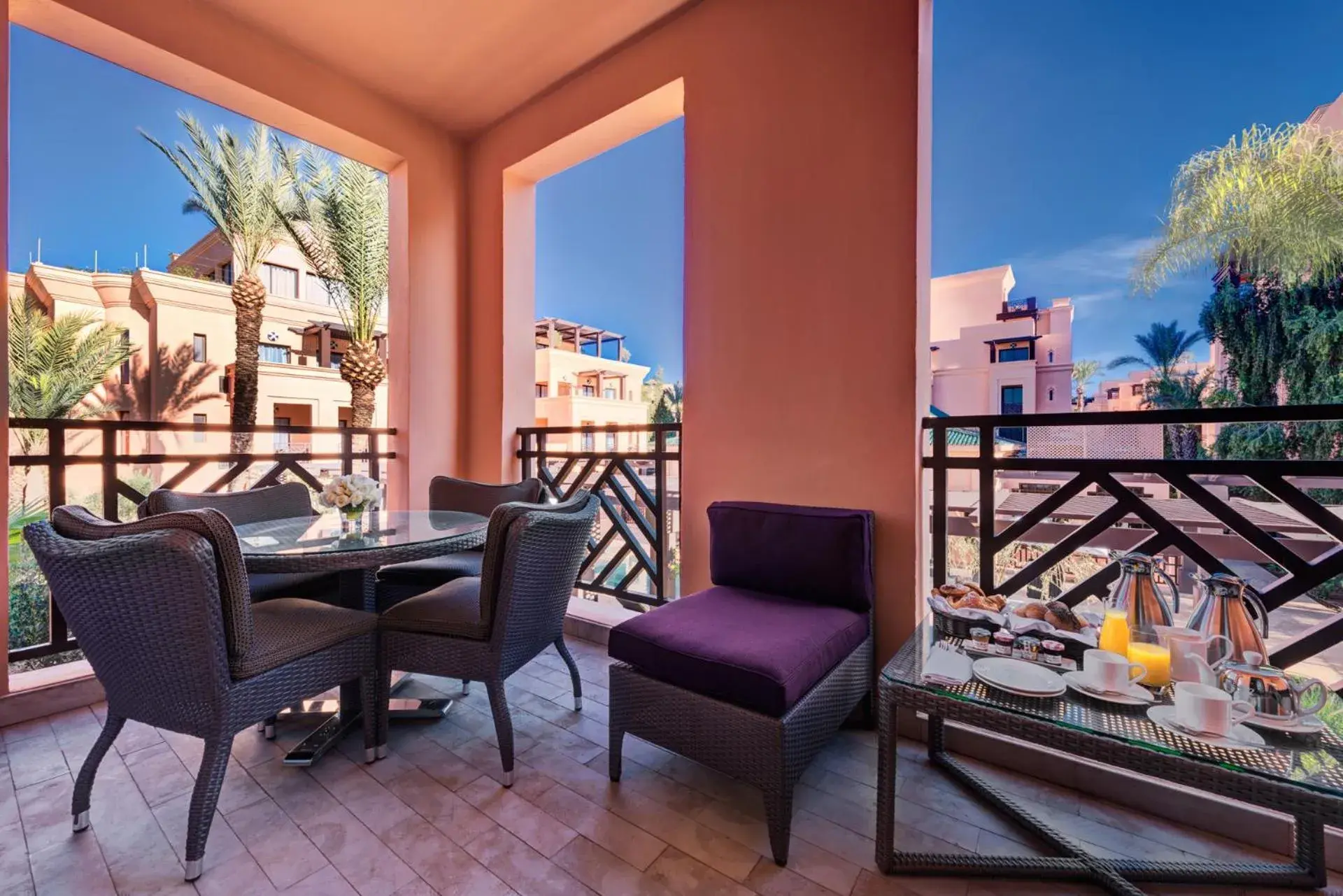 Balcony/Terrace in Mövenpick Hotel Mansour Eddahbi Marrakech