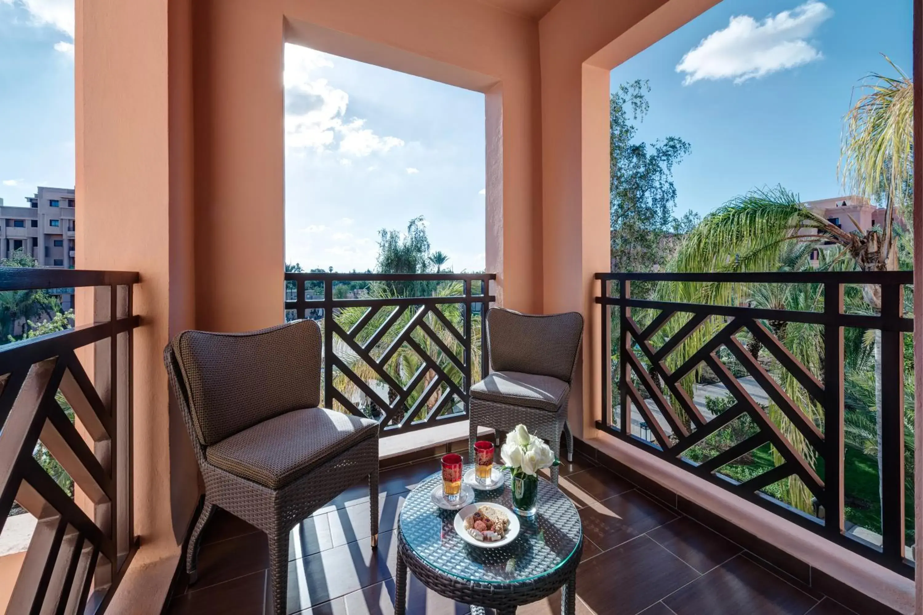 Balcony/Terrace in Mövenpick Hotel Mansour Eddahbi Marrakech