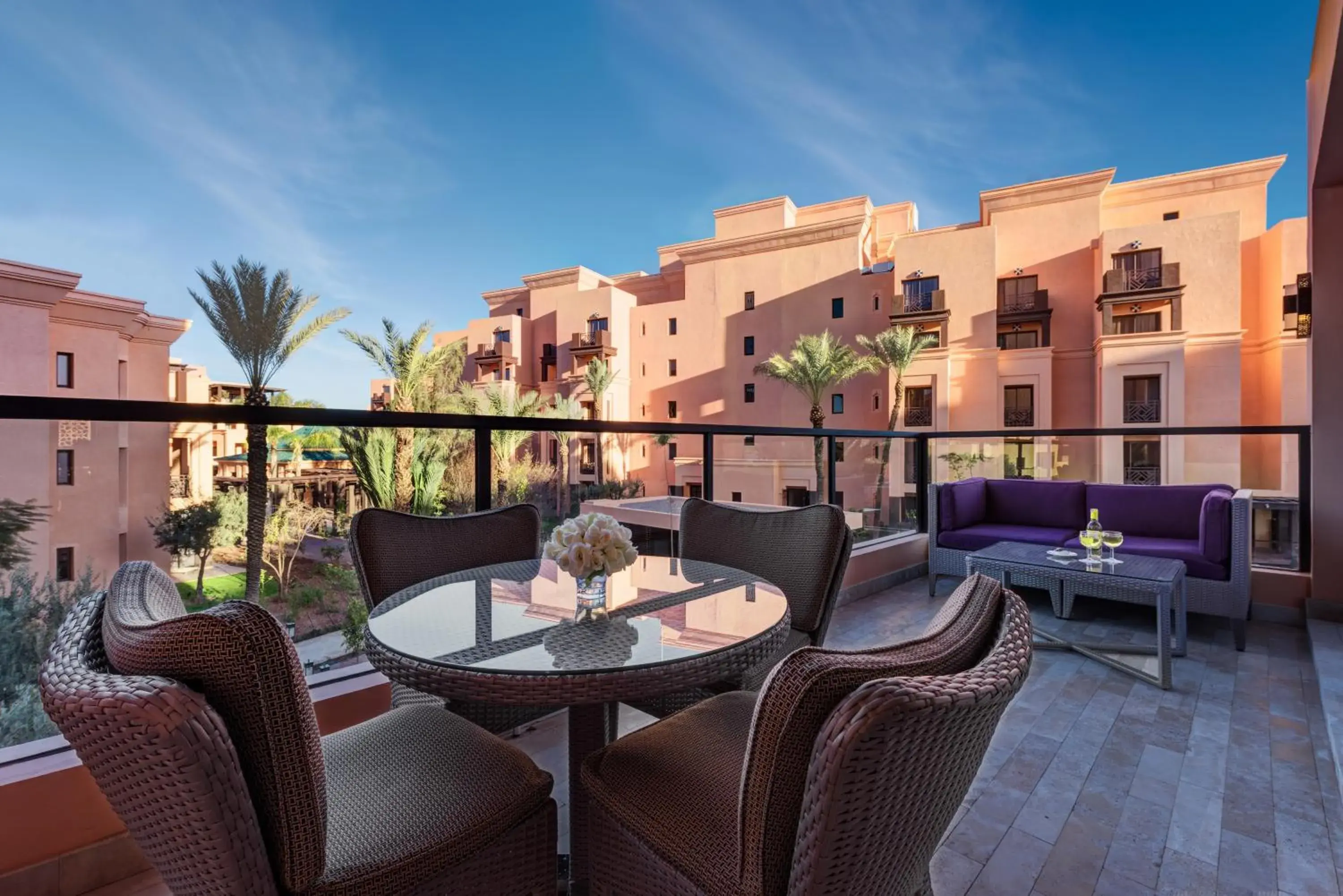 Balcony/Terrace in Mövenpick Hotel Mansour Eddahbi Marrakech