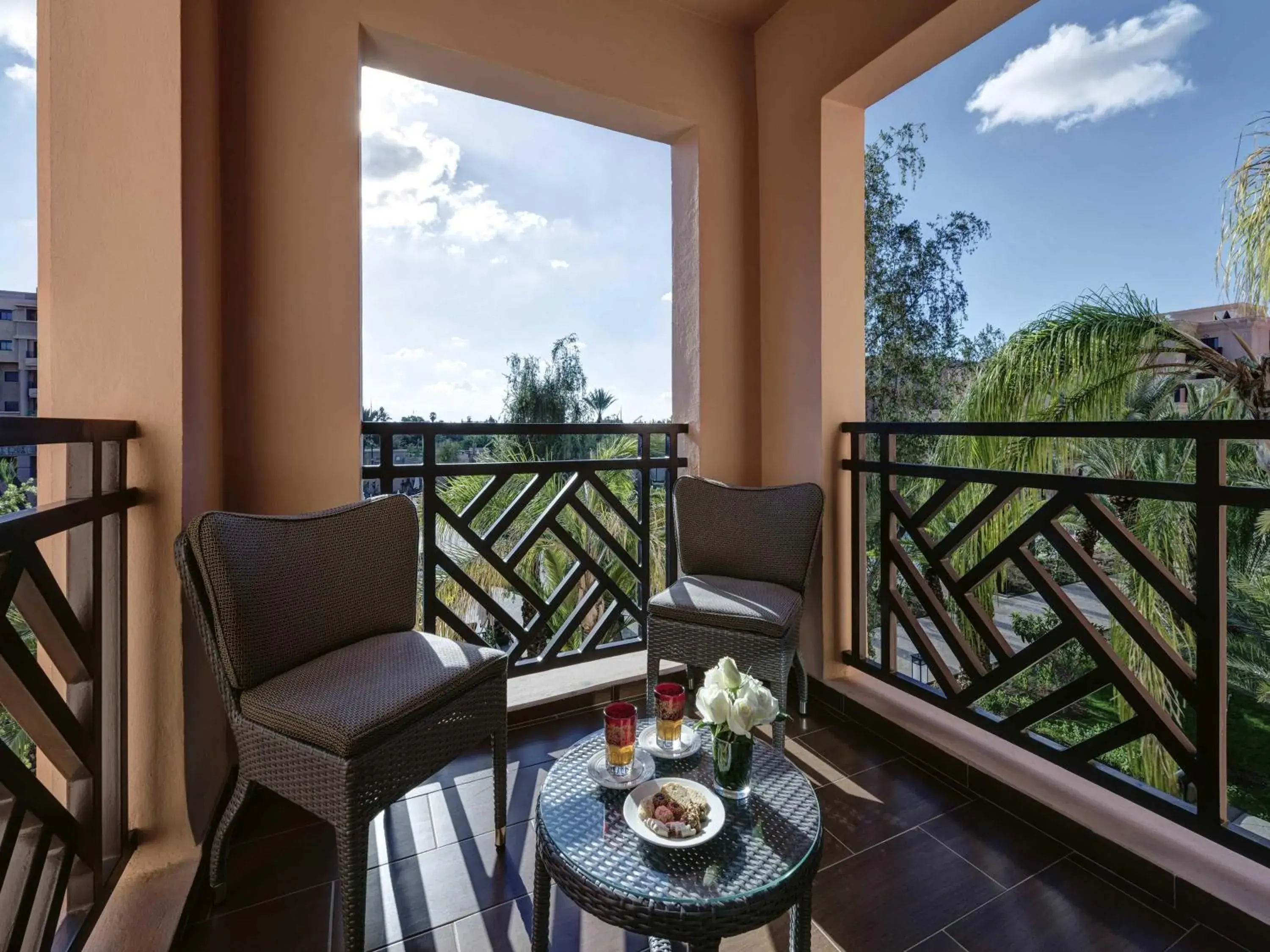 Bedroom in Mövenpick Hotel Mansour Eddahbi Marrakech Bedroom in Mövenpick Hotel Mansour Eddahbi Marrakech