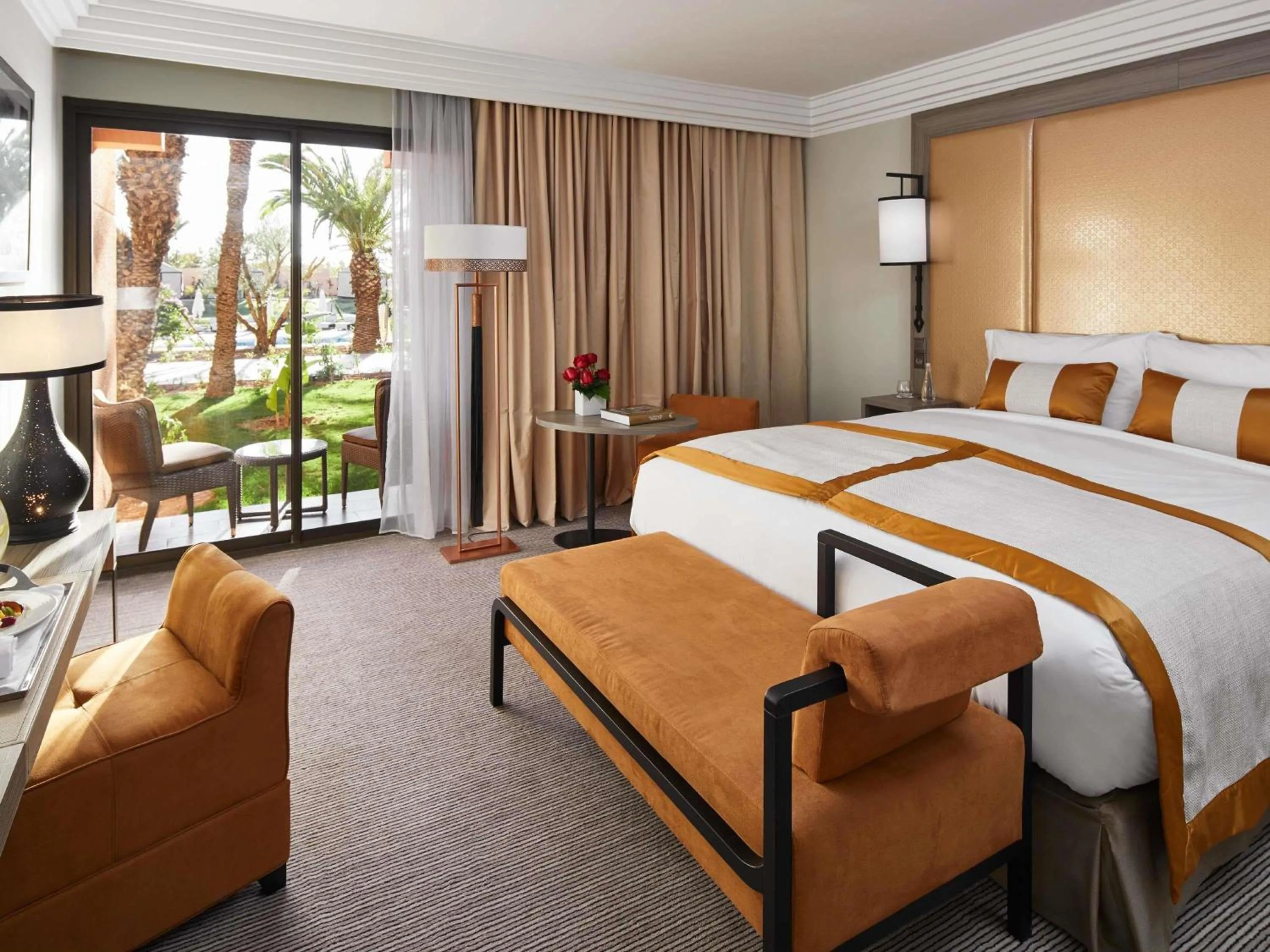 Bedroom, Bed in Mövenpick Hotel Mansour Eddahbi Marrakech