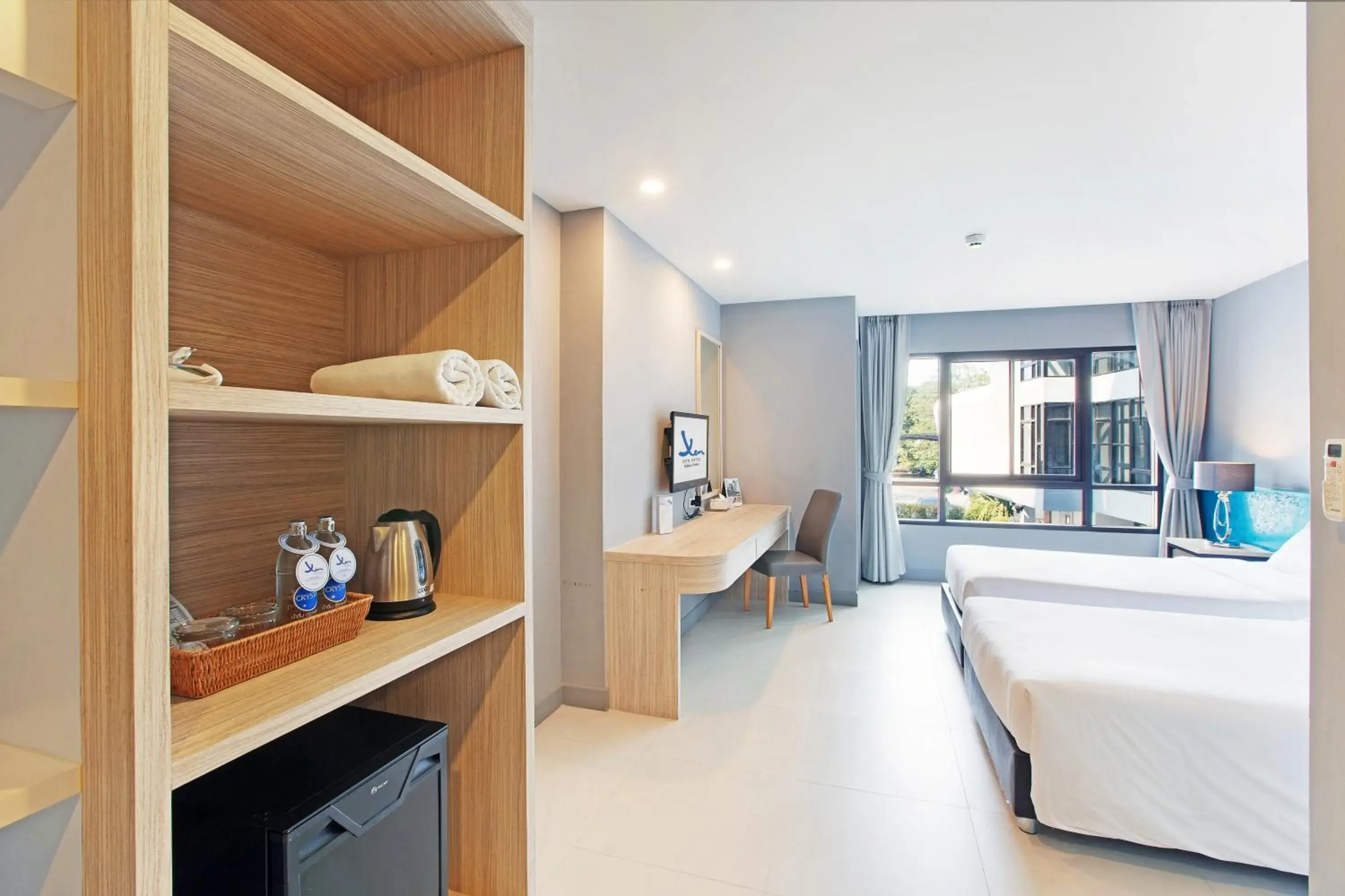 minibar, Bed in Xen Hotel Nakhon Pathom - SHA PLUS minibar, Bed in Xen Hotel Nakhon Pathom - SHA PLUS