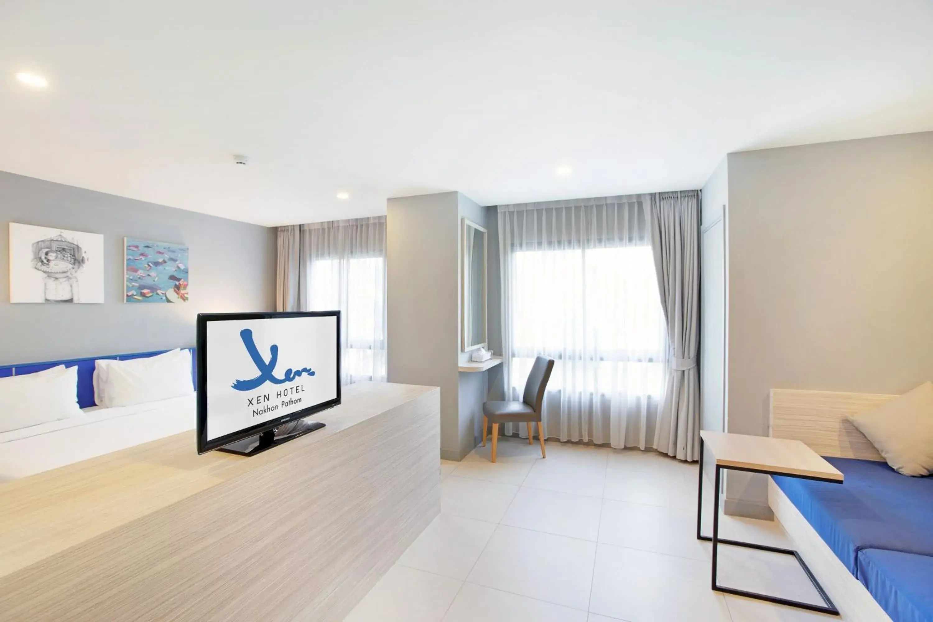 Toilet, Bed in Xen Hotel Nakhon Pathom - SHA PLUS Toilet, Bed in Xen Hotel Nakhon Pathom - SHA PLUS