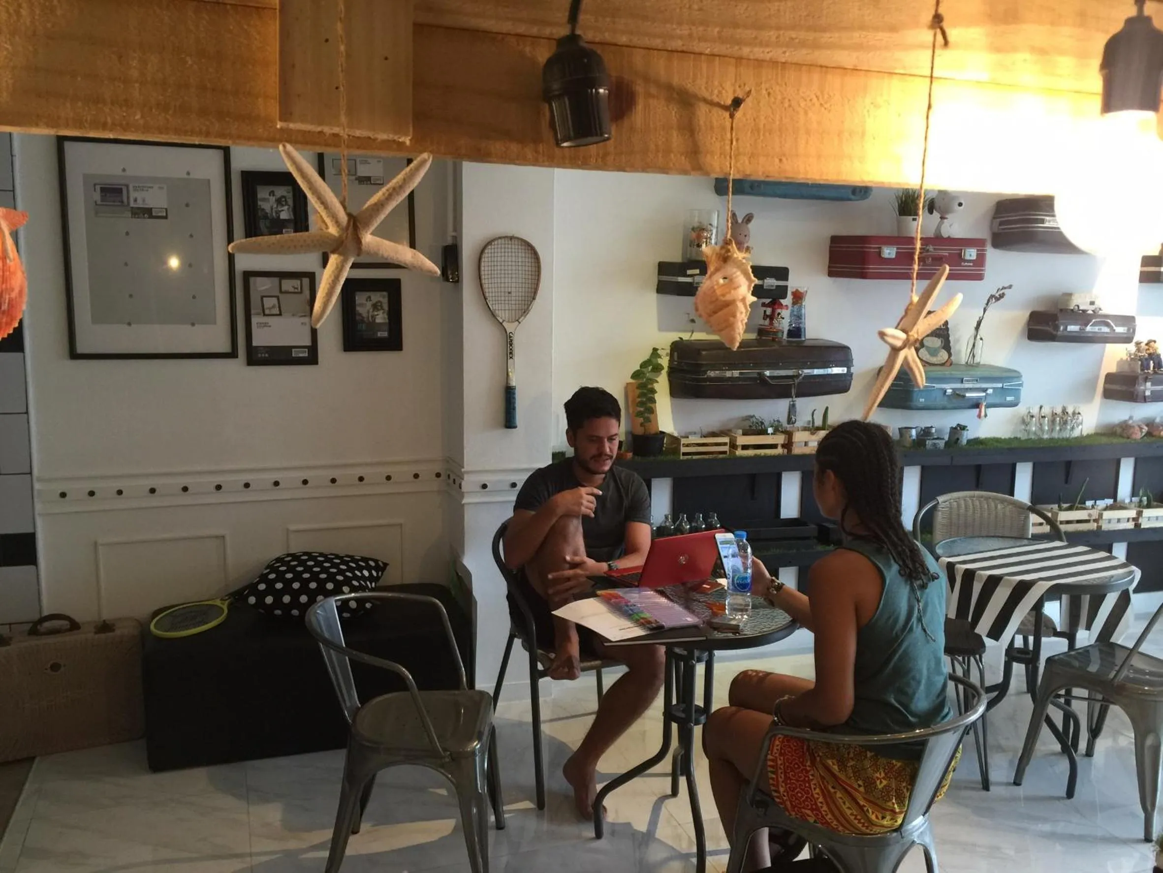 Communal lounge/ TV room in Jetty Huahin Hostel