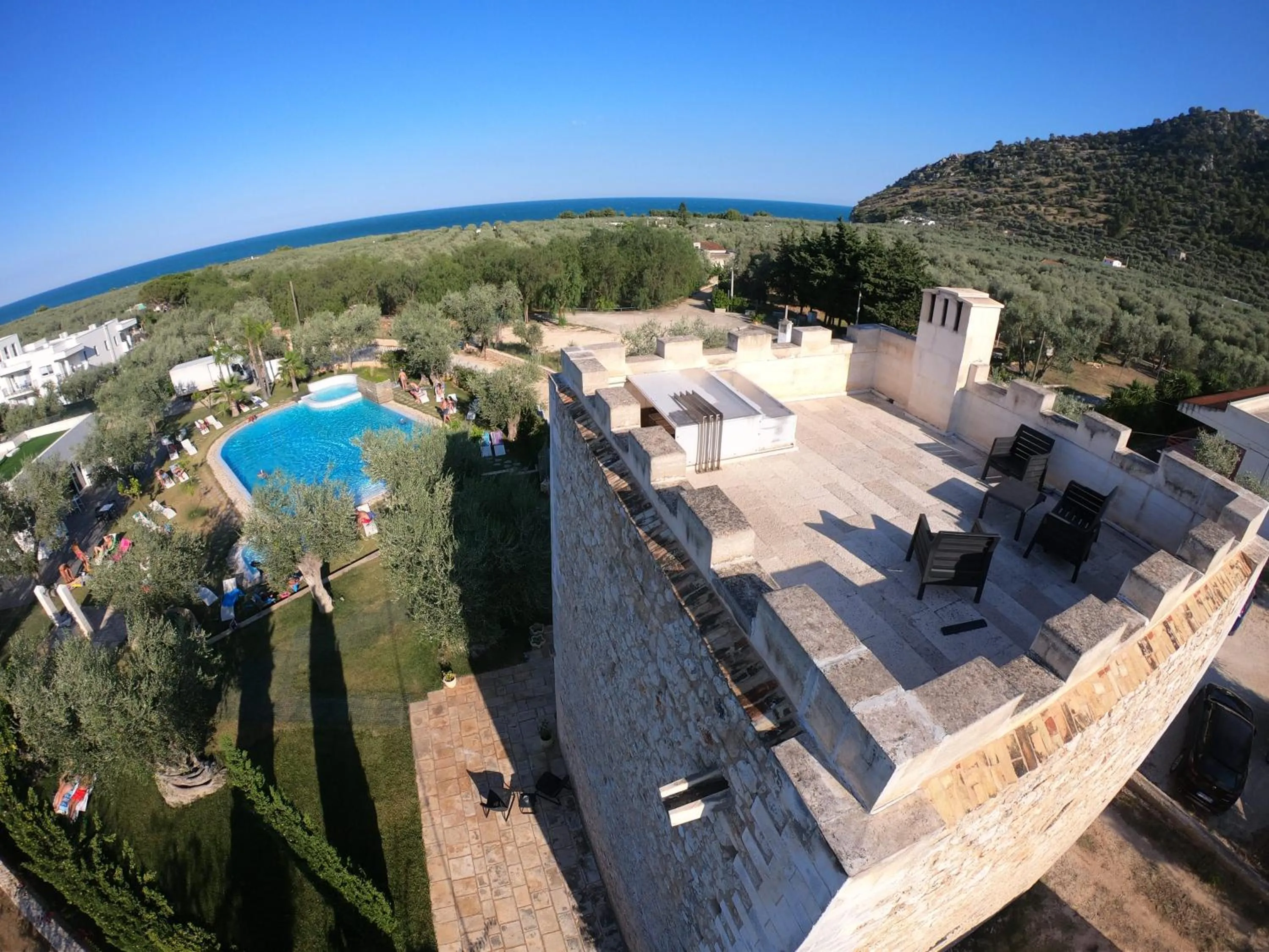 Bird's eye view in Hotel Torre Santamaria Resort