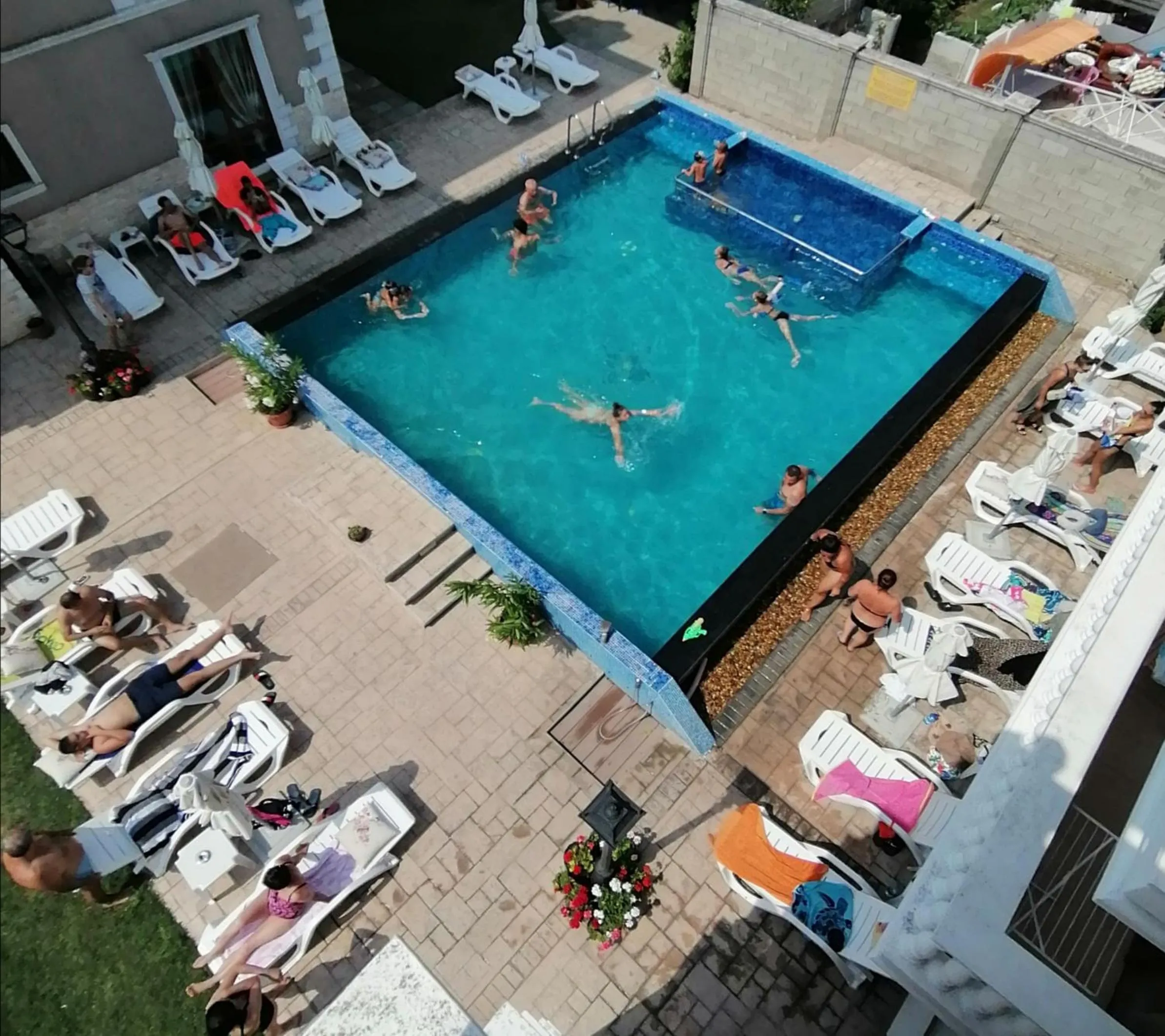 Pool view in Hotel Aristokrat