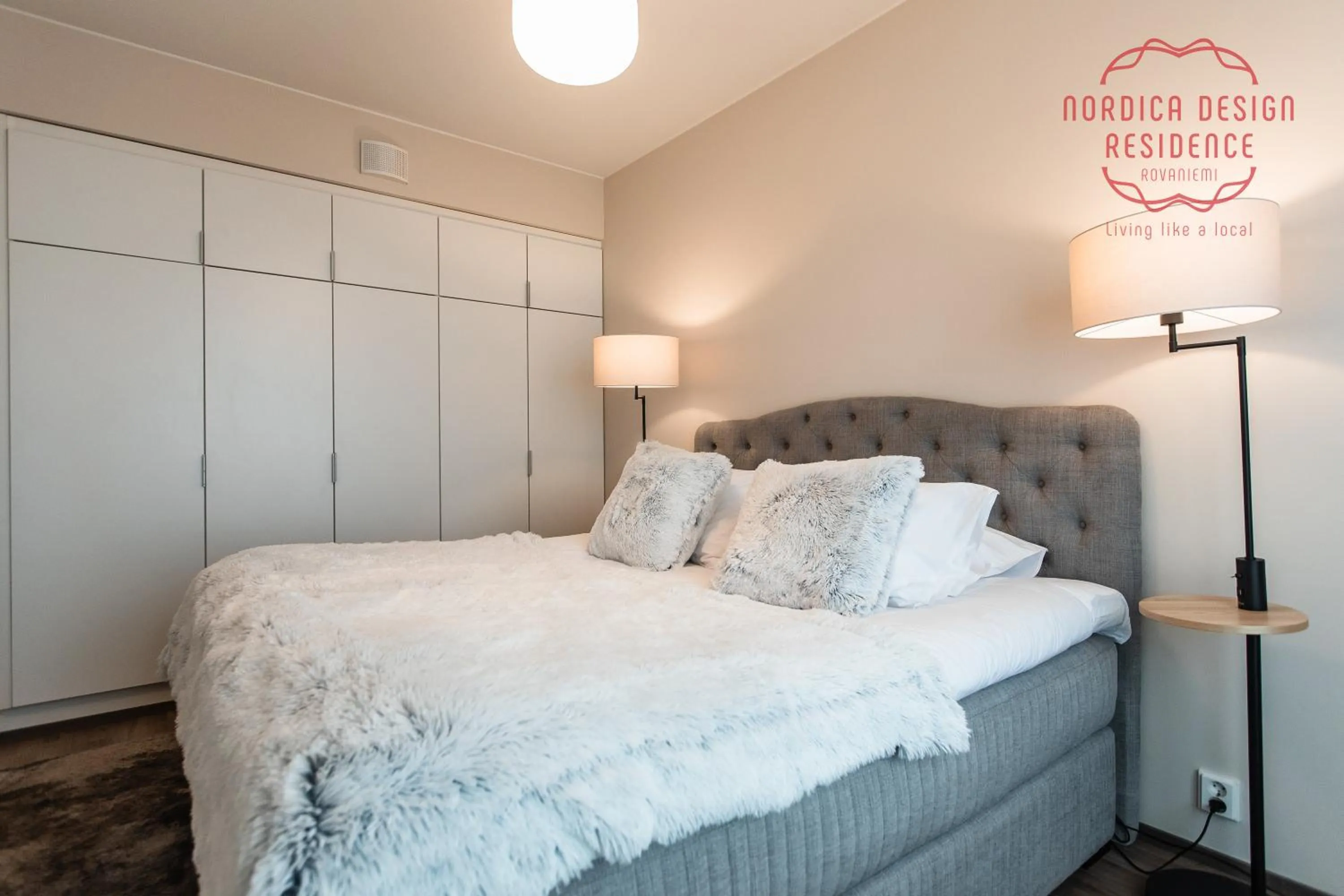 Bed in Nordica Design Residence Rovaniemi