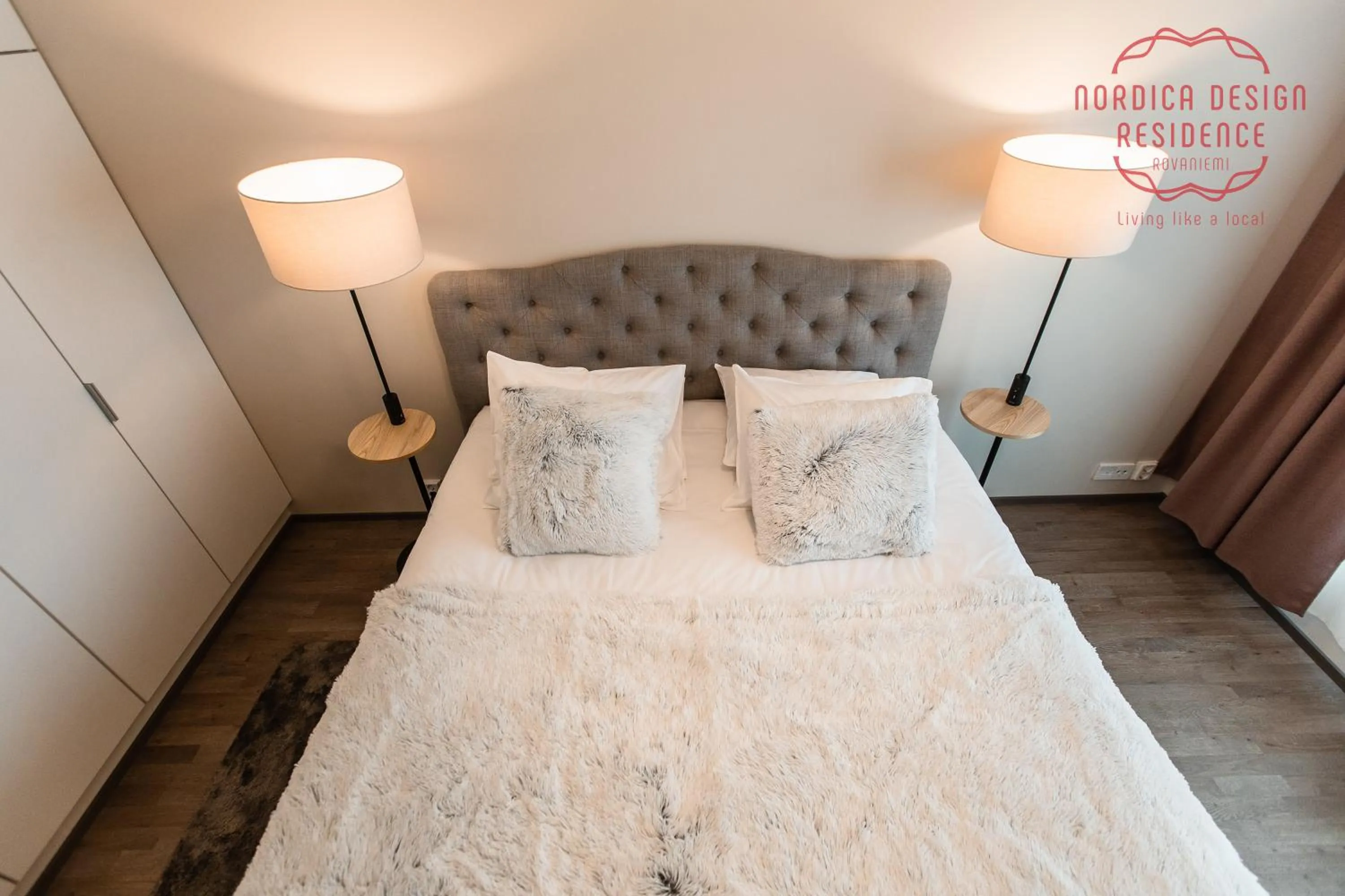 Bed in Nordica Design Residence Rovaniemi