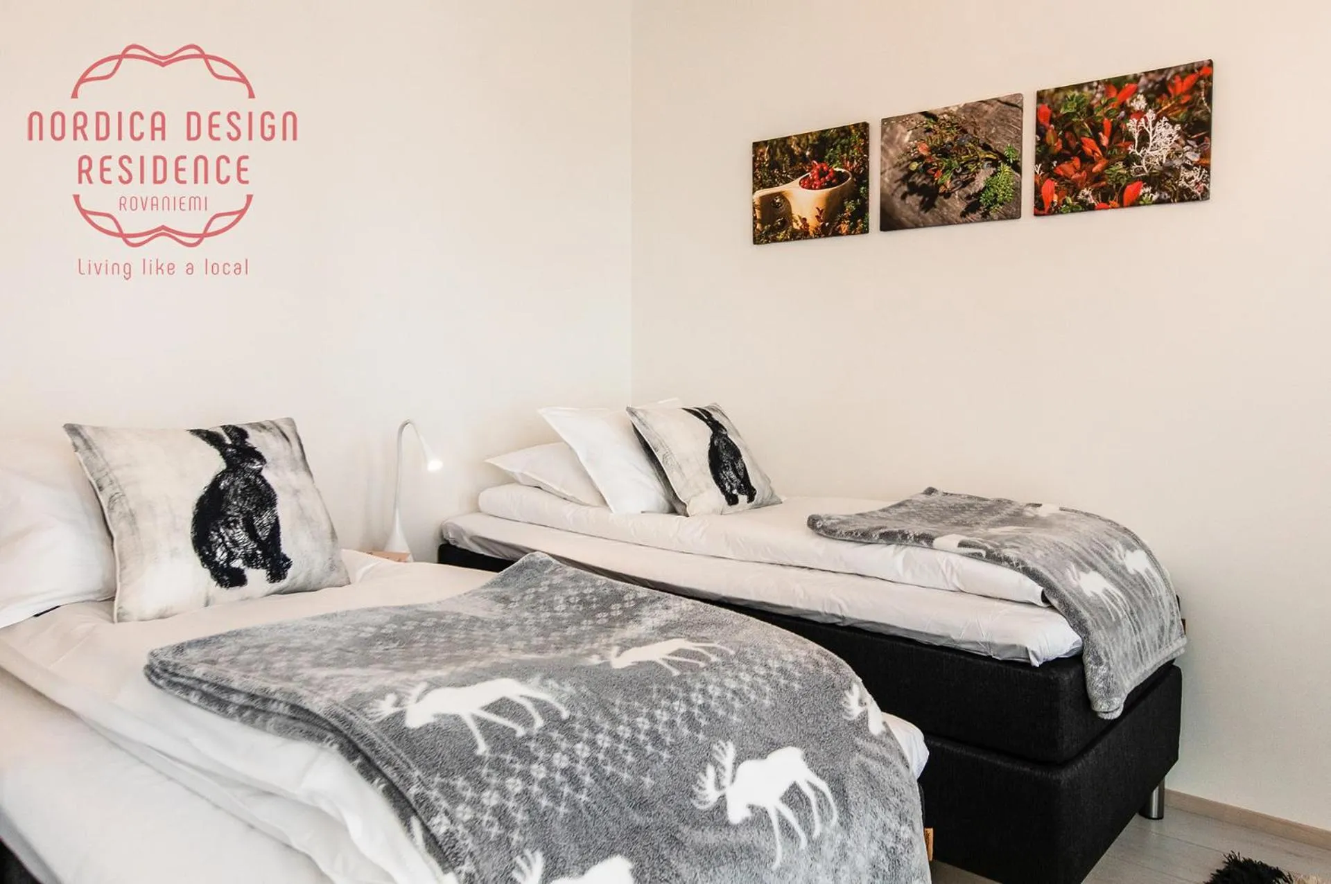 Bed in Nordica Design Residence Rovaniemi