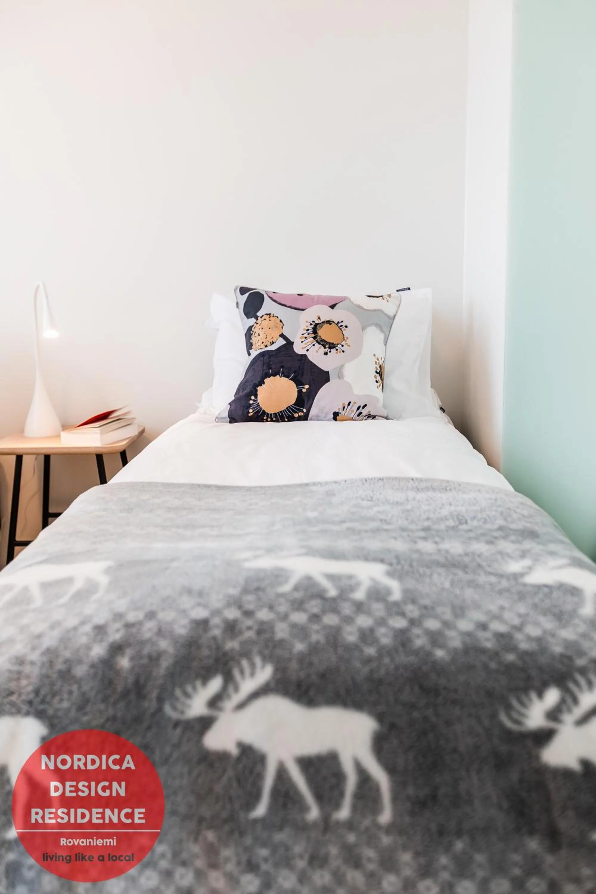 Bed in Nordica Design Residence Rovaniemi