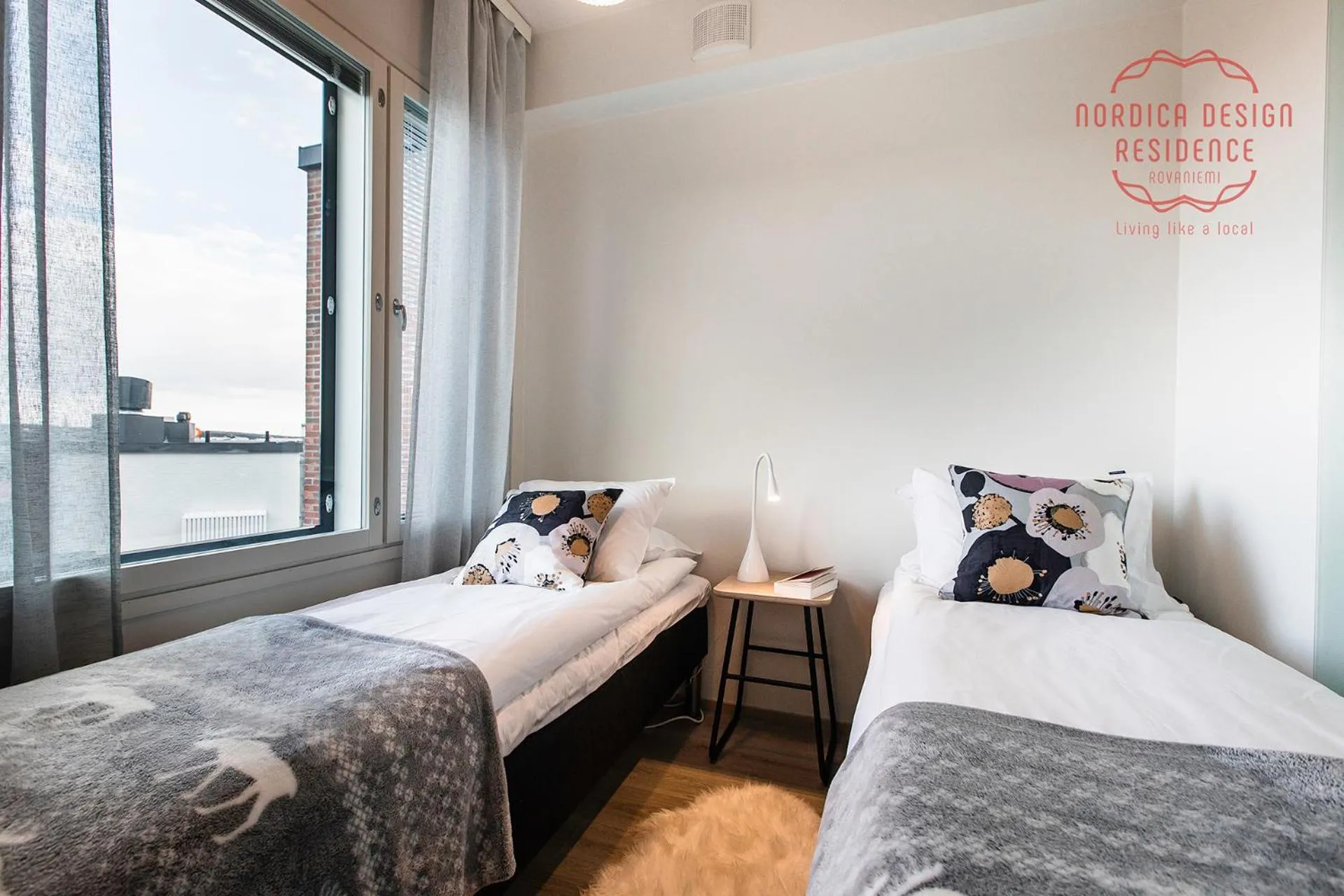 Bed in Nordica Design Residence Rovaniemi